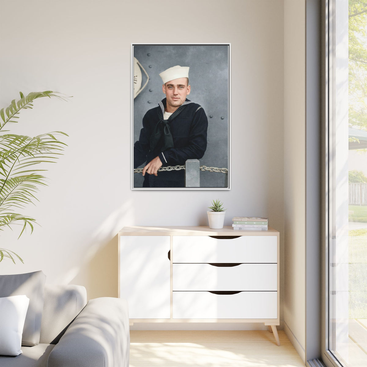 celibataire 023 | Framed Vintage Photo - Matte Canvas