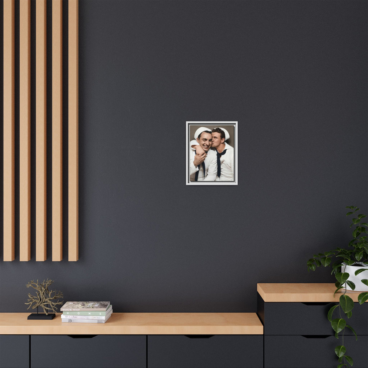 paire 155 | Framed Vintage Photo - Matte Canvas