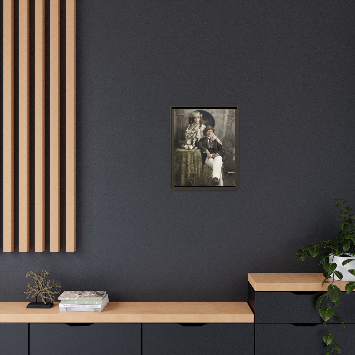 paire 009 | Framed Vintage Photo - Matte Canvas