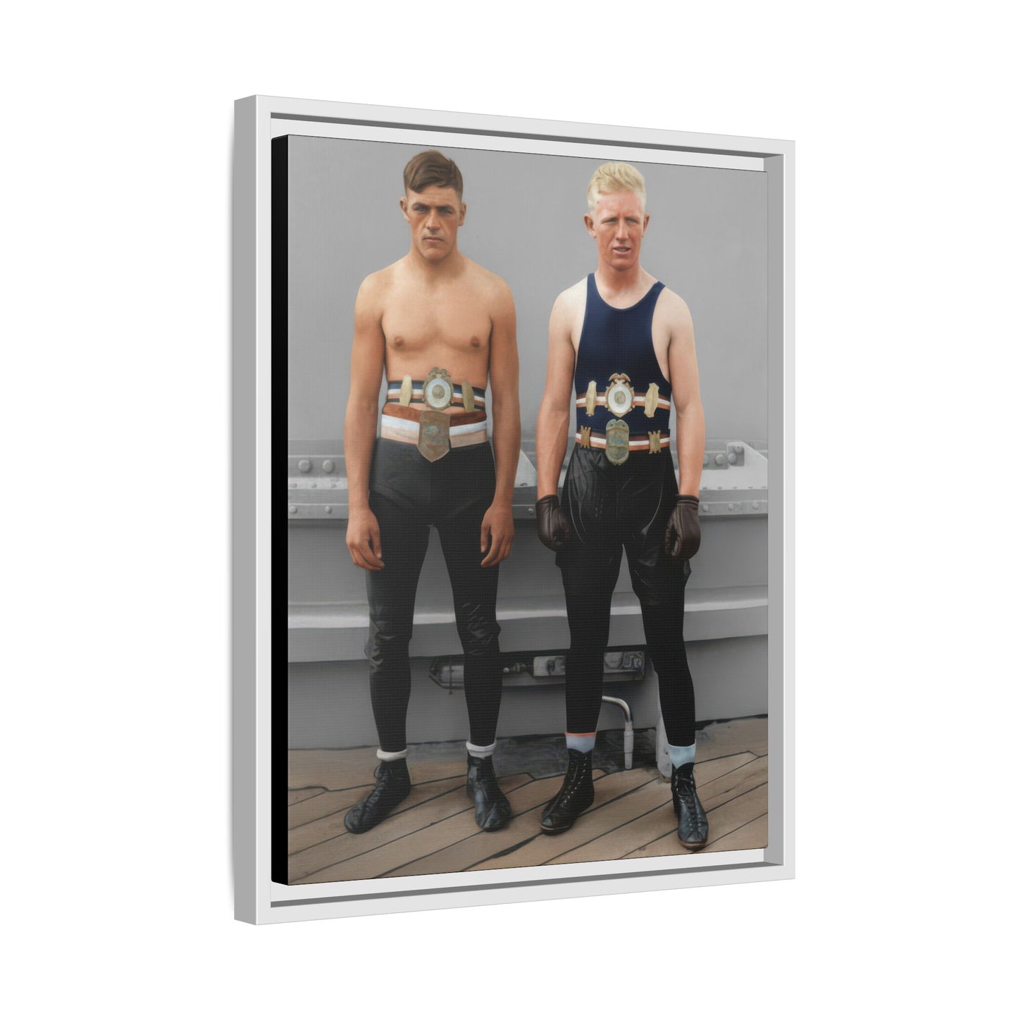 athlétisme 002 | Framed Vintage Photo - Matte Canvas