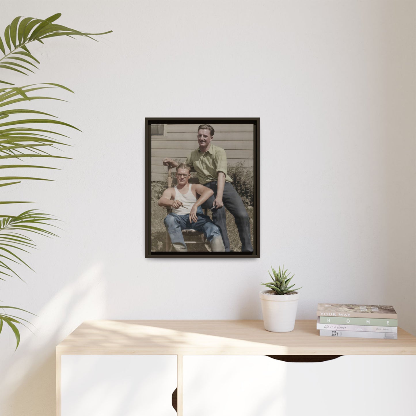paire 064 | Framed Vintage Photo - Matte Canvas