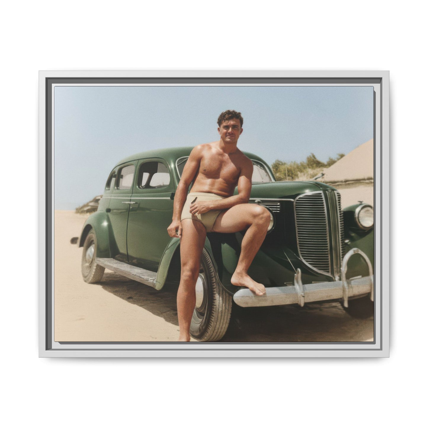 nager 022 | Framed Vintage Photo - Matte Canvas