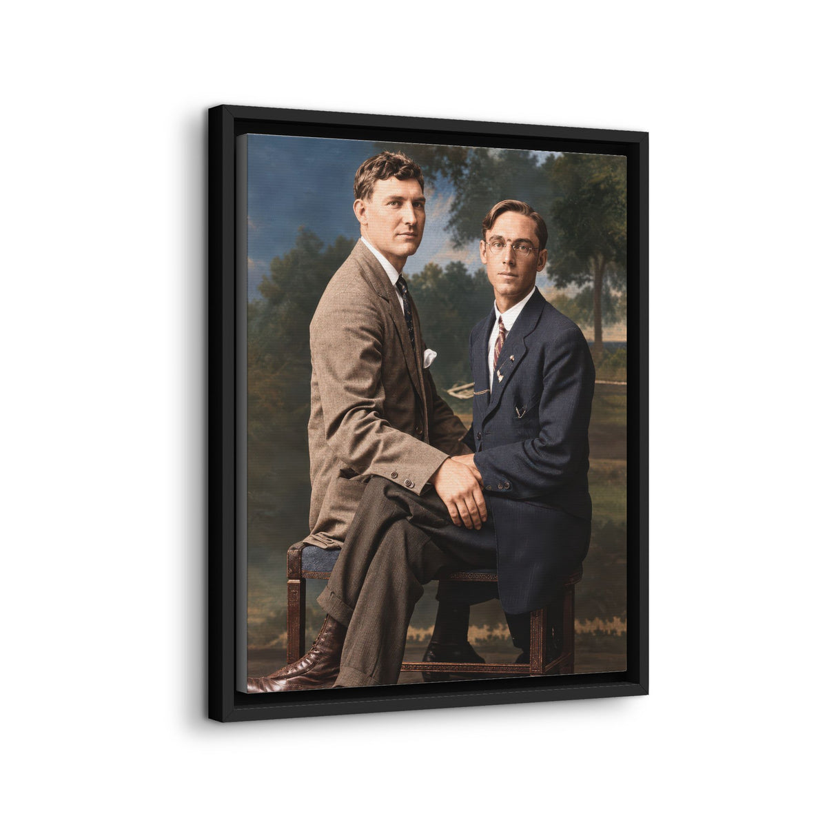 paire 165 | Framed Vintage Photo - Matte Canvas