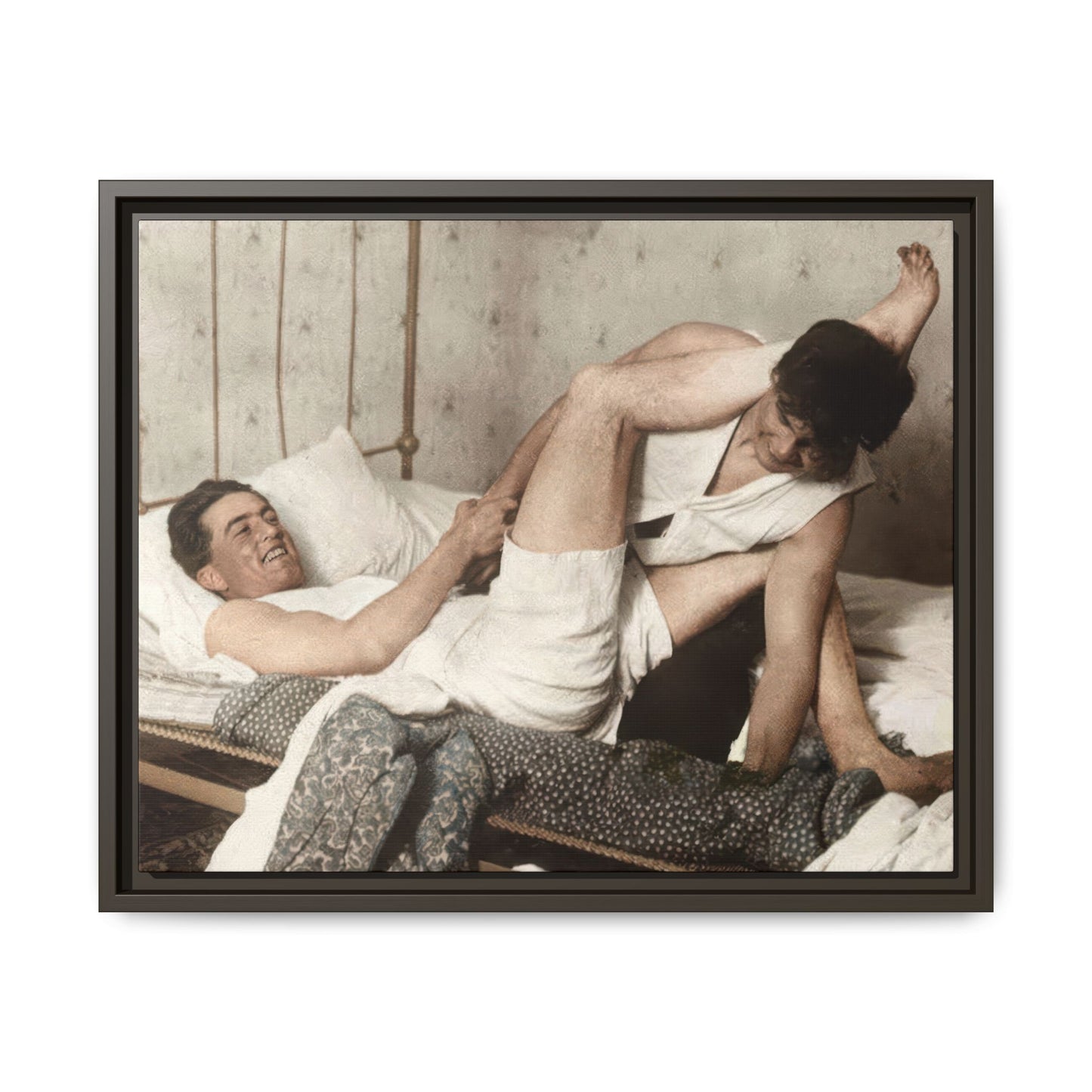 paire 016 | Framed Vintage Photo - Matte Canvas
