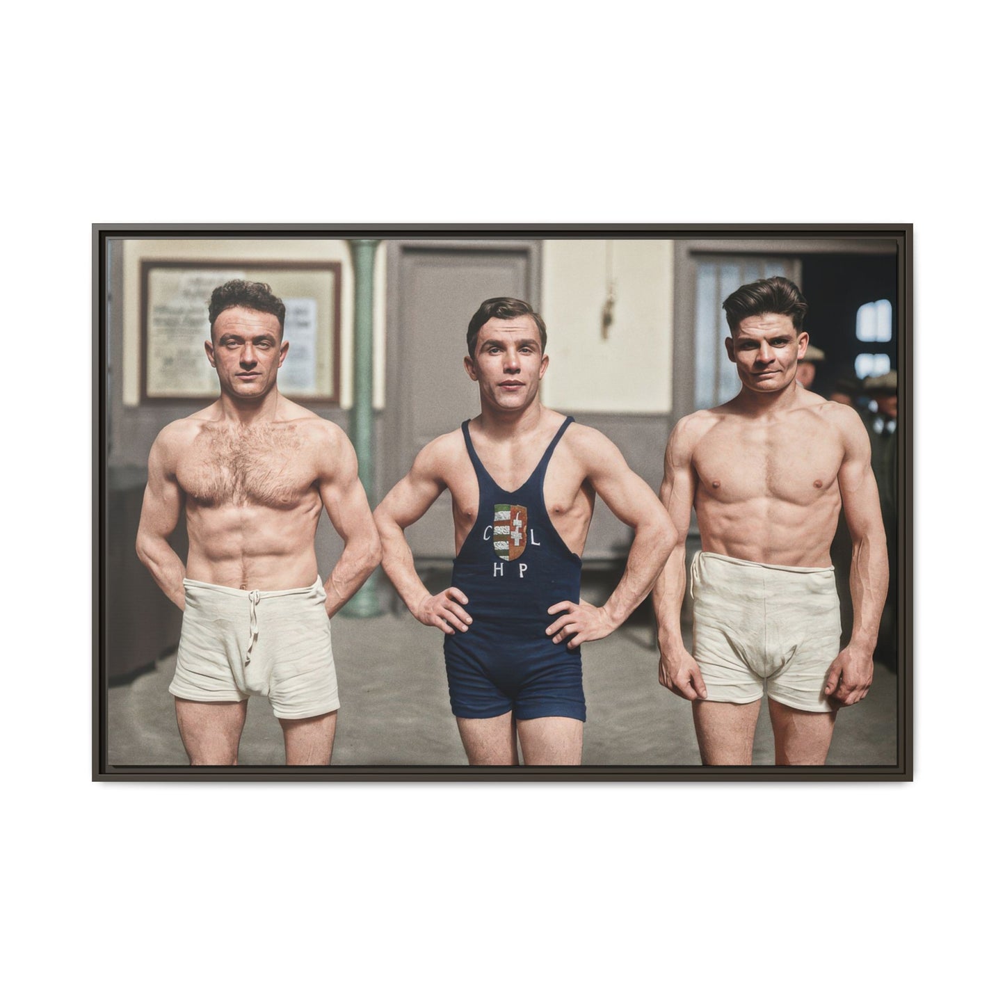 athlétisme 043 | Framed Vintage Photo - Matte Canvas