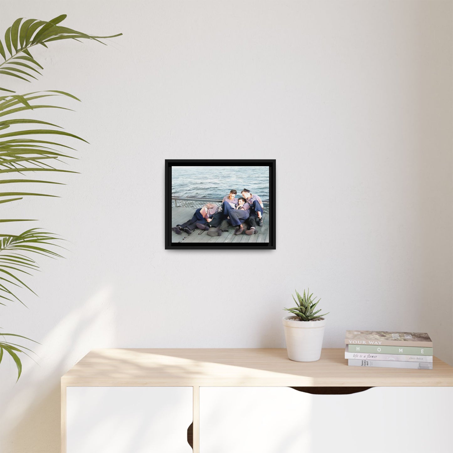 hommes 025 | Framed Vintage Photo - Matte Canvas