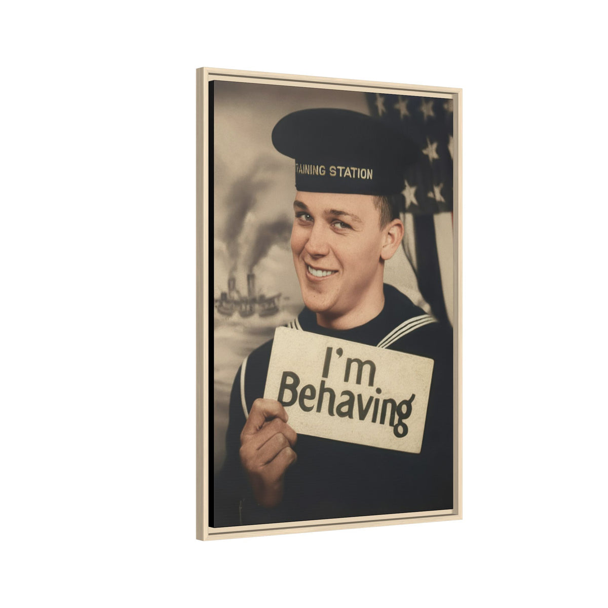 celibataire 002 | Framed Vintage Photo - Matte Canvas