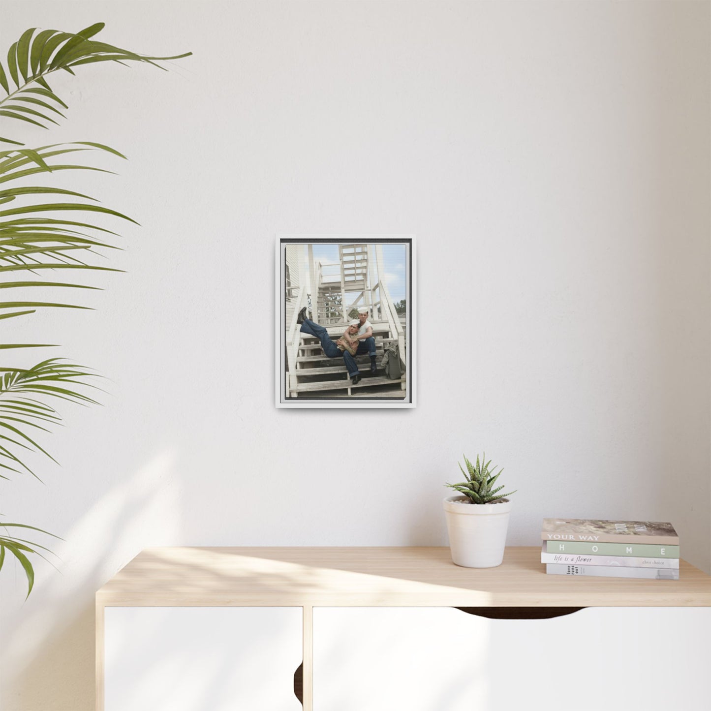 paire 066 | Framed Vintage Photo - Matte Canvas