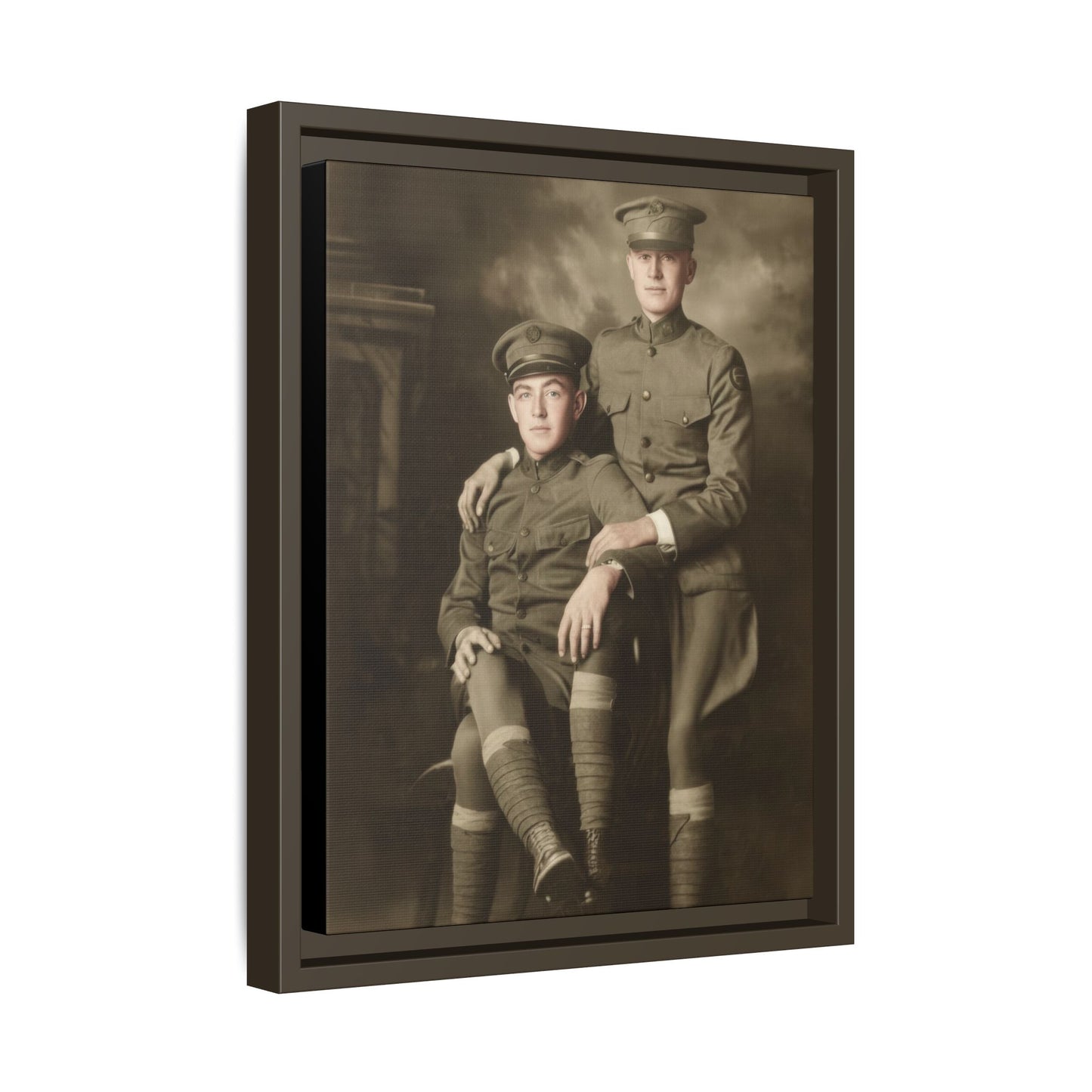 paire 001 | Framed Vintage Photo - Matte Canvas