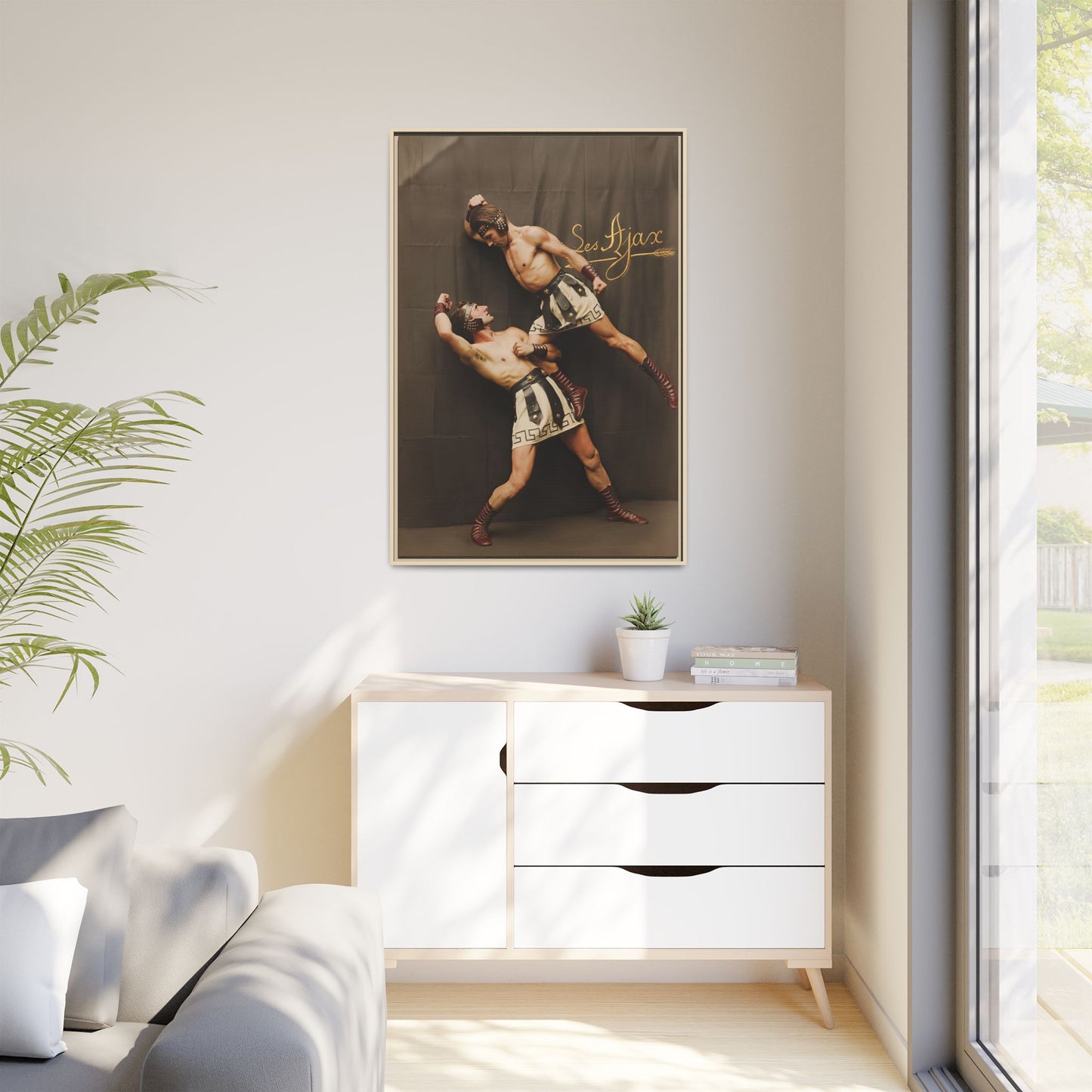 athlétisme 015 | Framed Vintage Photo - Matte Canvas