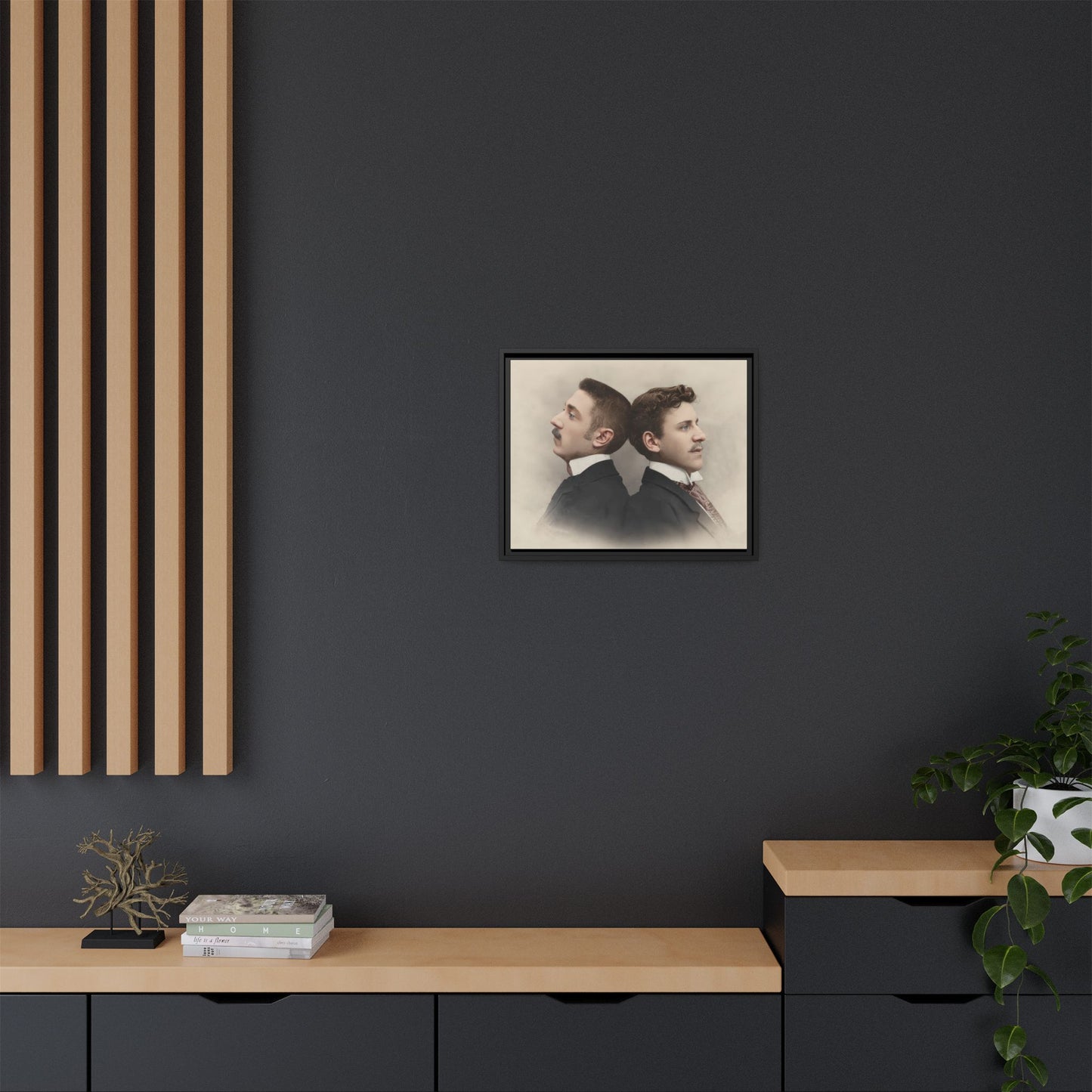 paire 030 | Framed Vintage Photo - Matte Canvas