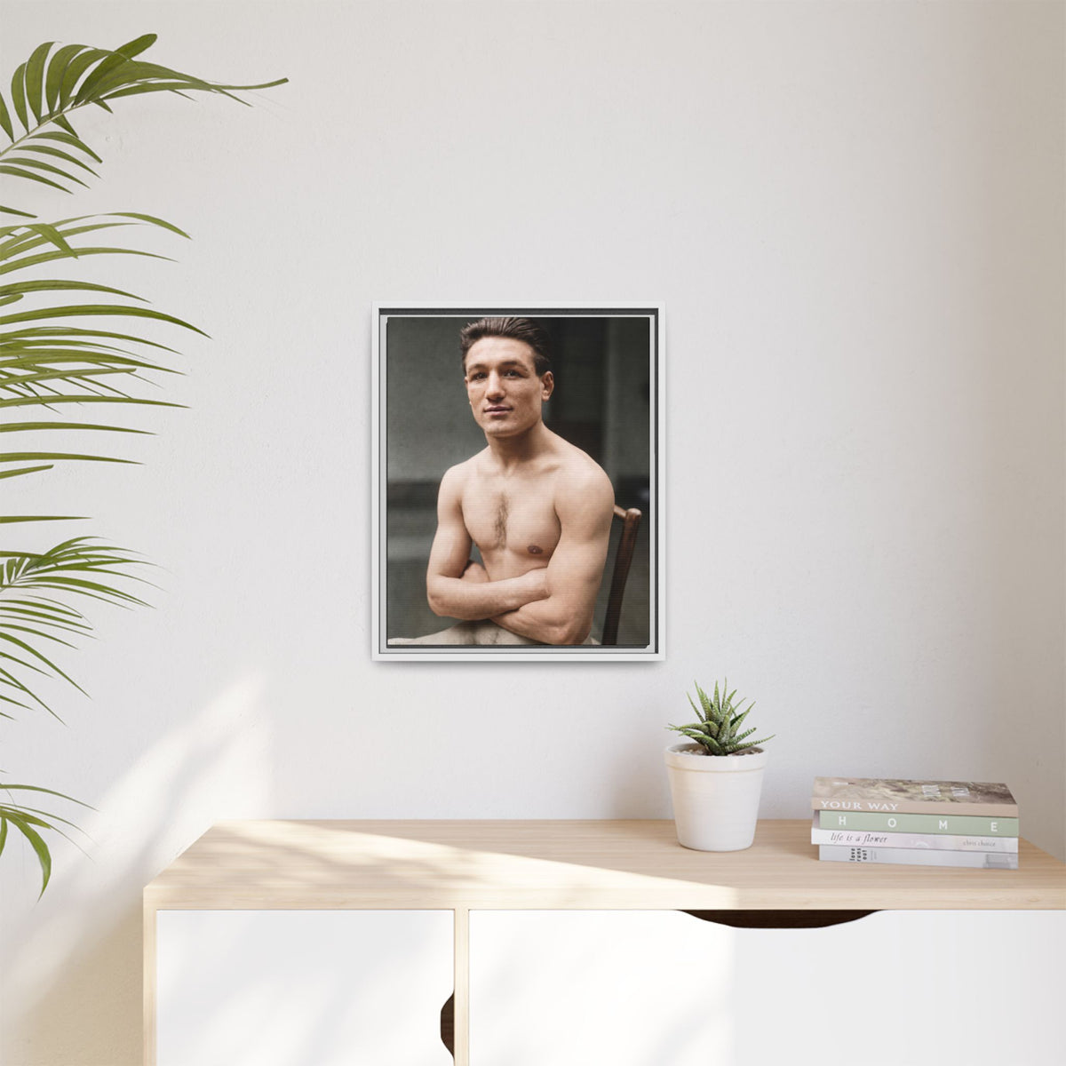 athlétisme 046 | Framed Vintage Photo - Matte Canvas