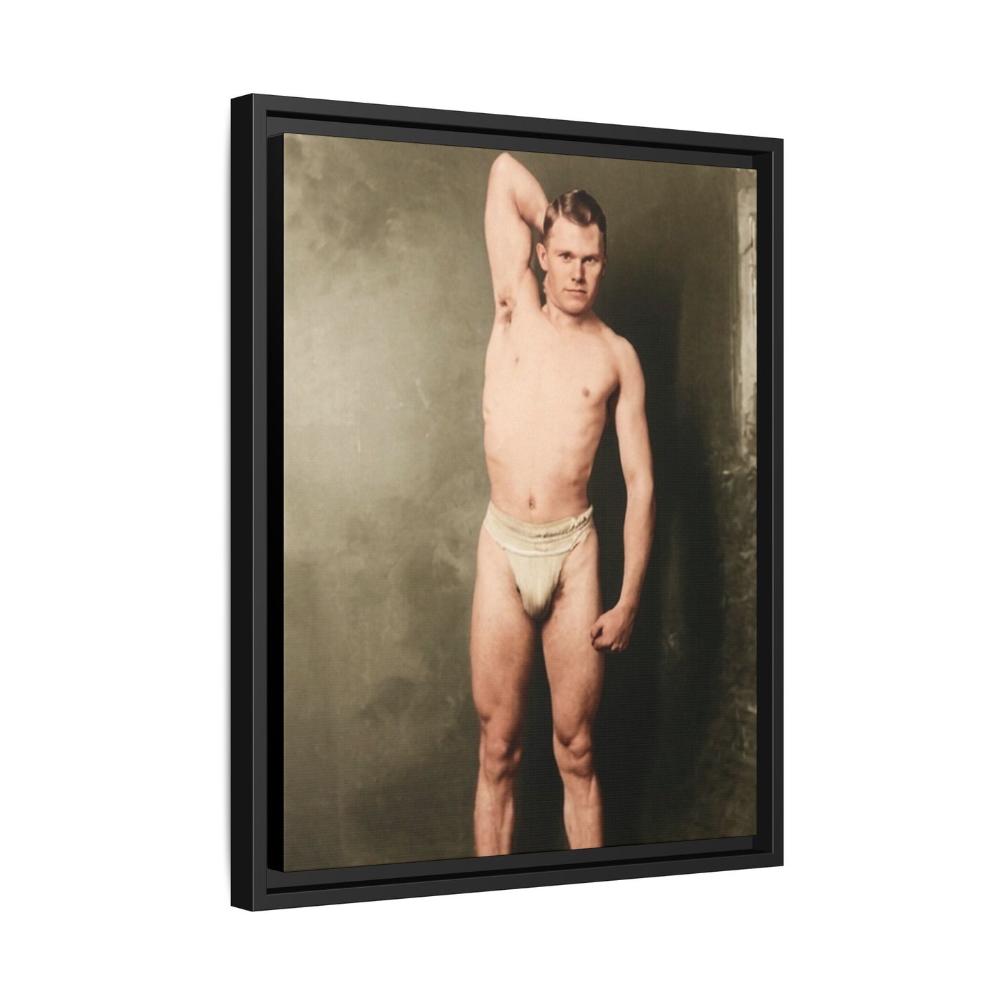 athlétisme 025 | Framed Vintage Photo - Matte Canvas