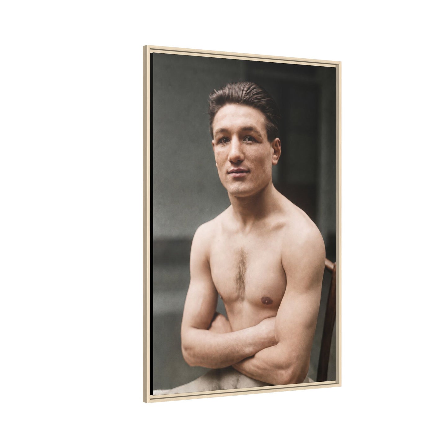 athlétisme 046 | Framed Vintage Photo - Matte Canvas