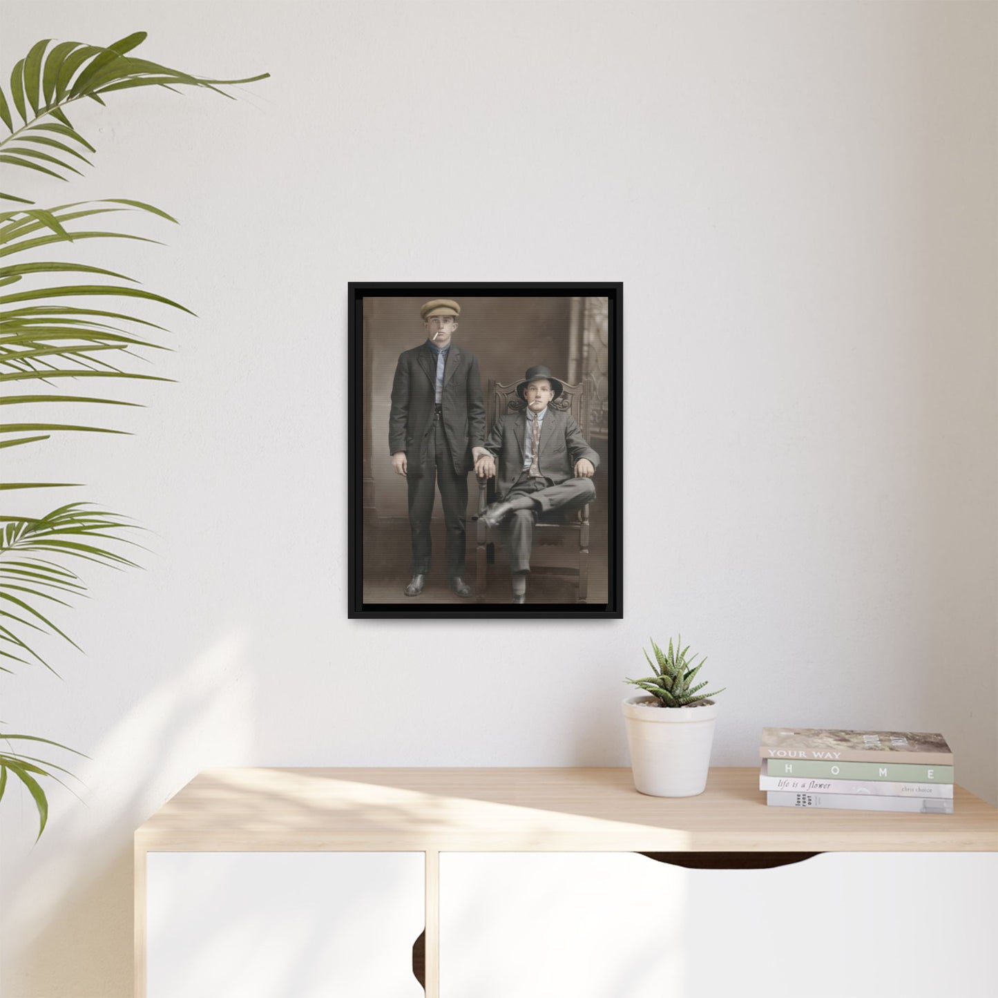 paire 076 | Framed Vintage Photo - Matte Canvas