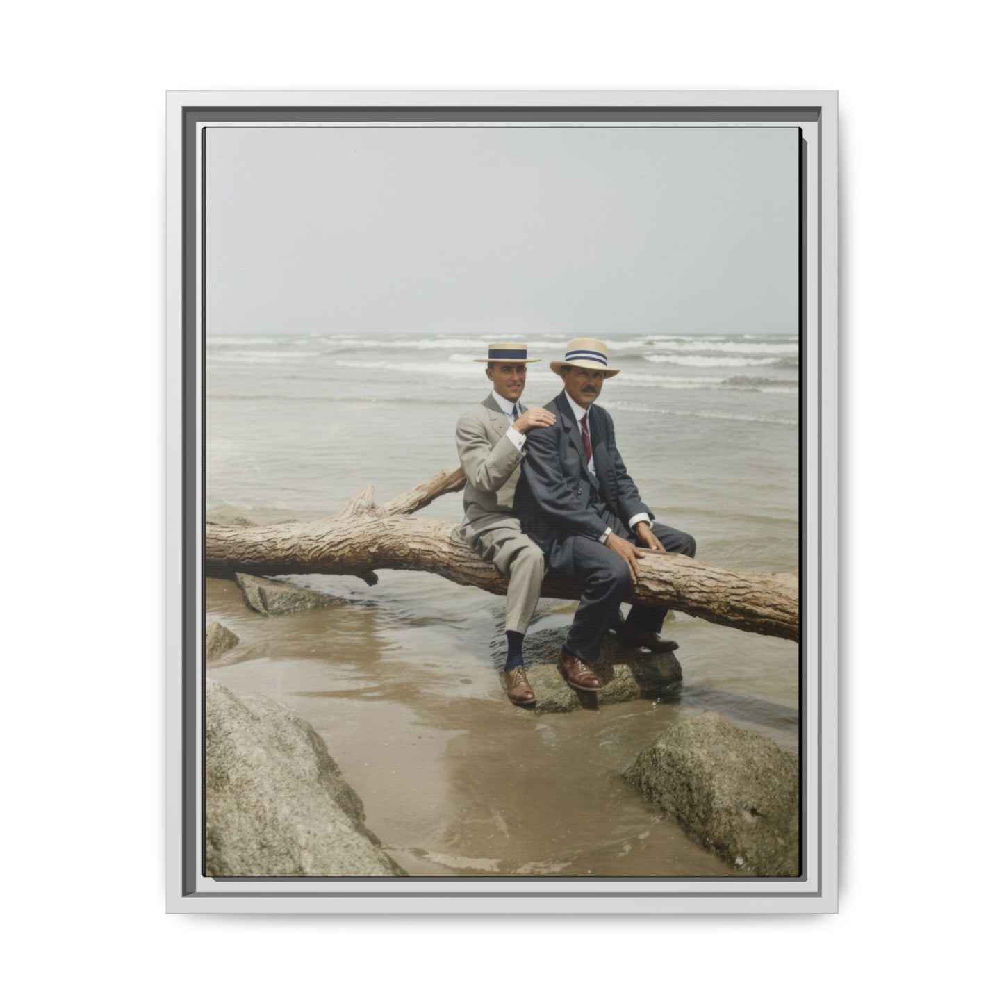 paire 031 | Framed Vintage Photo - Matte Canvas