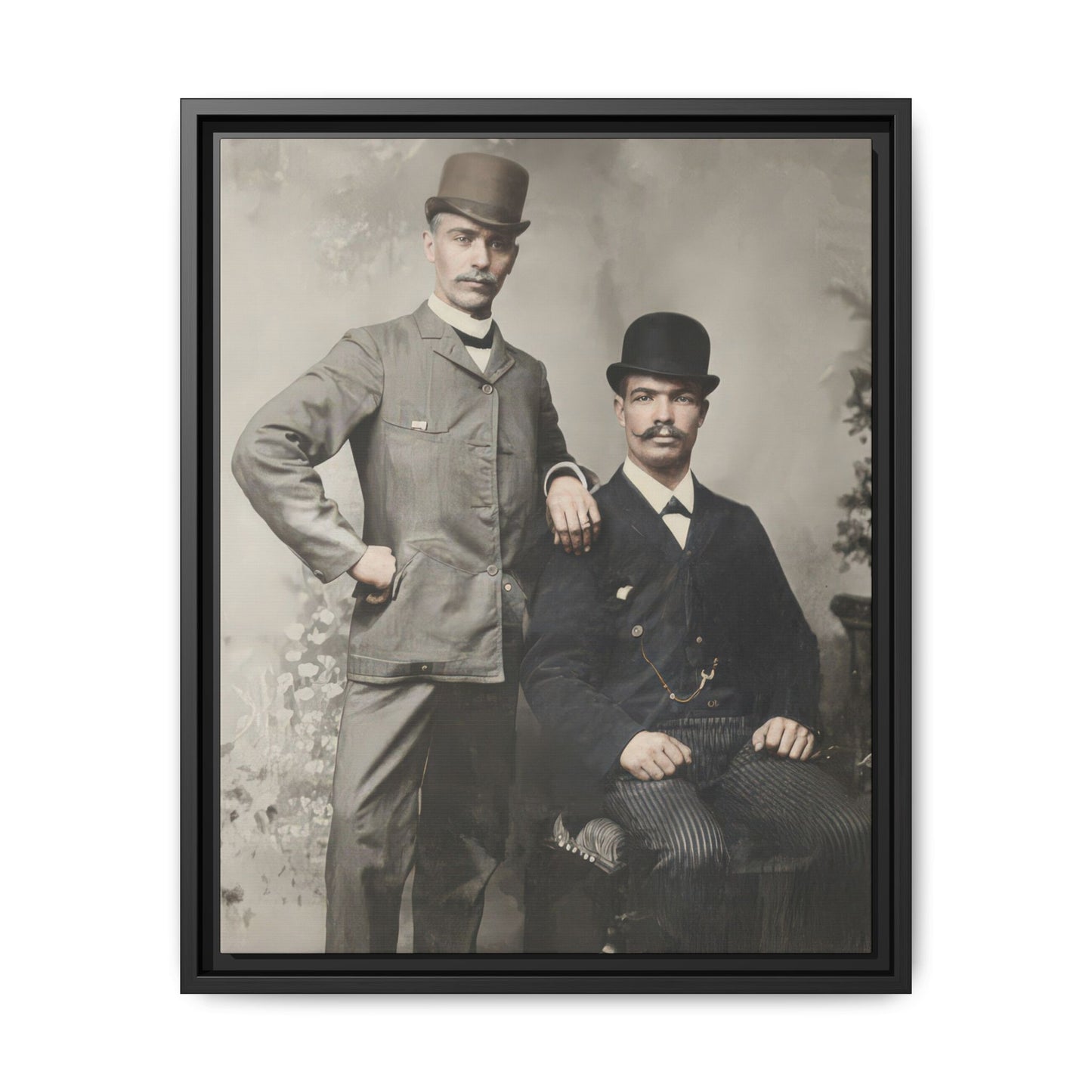 paire 068 | Framed Vintage Photo - Matte Canvas