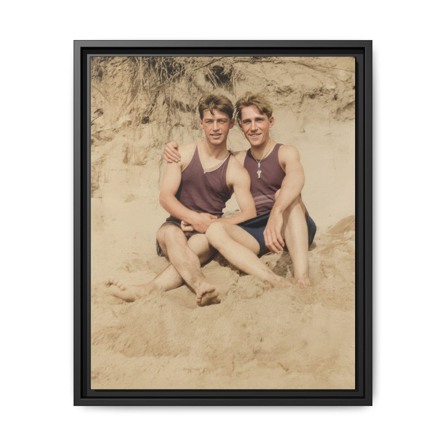 nager 002 | Framed Vintage Photo - Matte Canvas