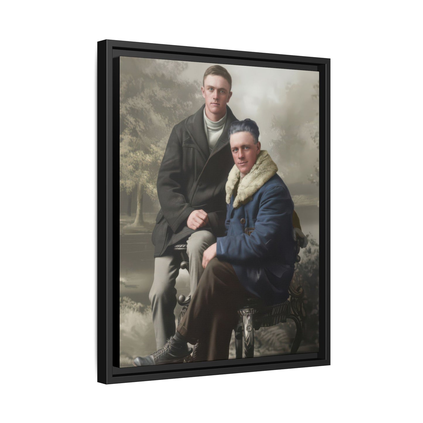 paire 086 | Framed Vintage Photo - Matte Canvas