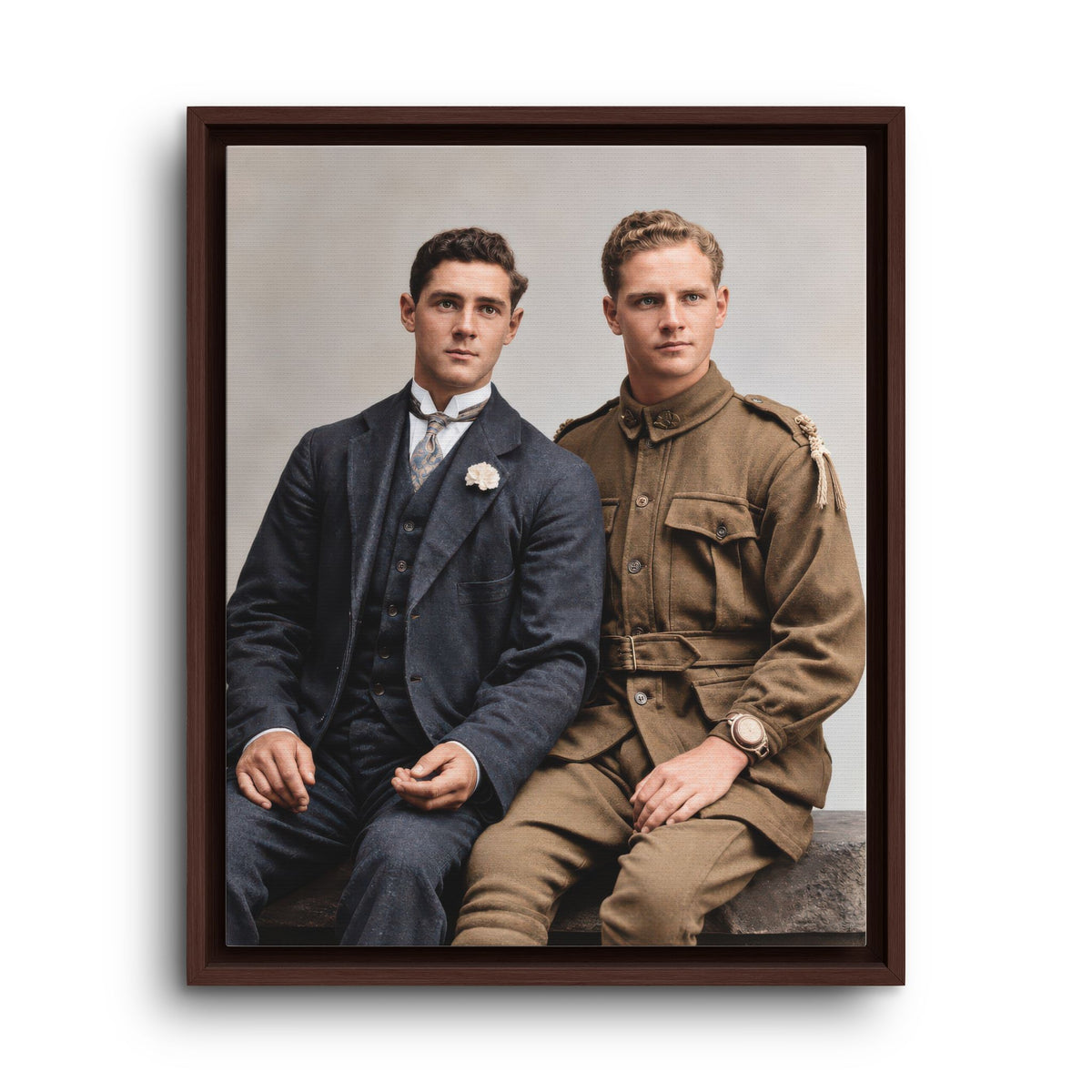 paire 169 | Framed Vintage Photo - Matte Canvas