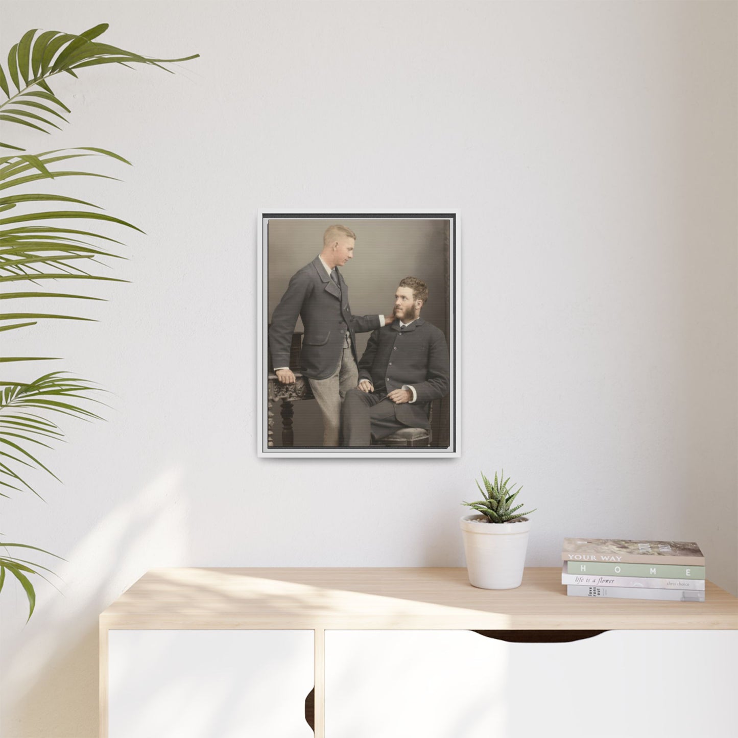 paire 111 | Framed Vintage Photo - Matte Canvas