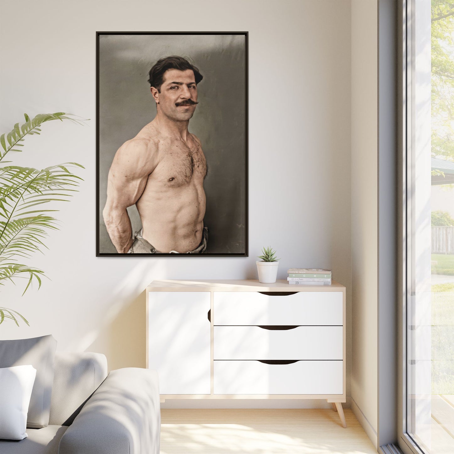 athlétisme 024 | Framed Vintage Photo - Matte Canvas
