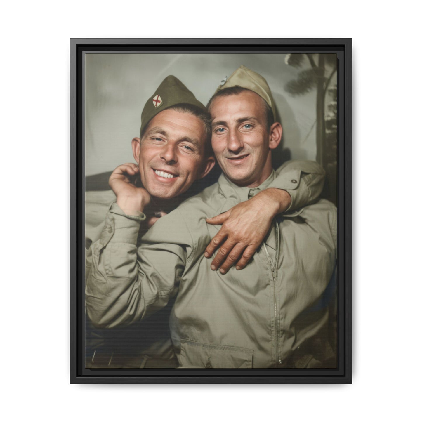 paire 032 | Framed Vintage Photo - Matte Canvas