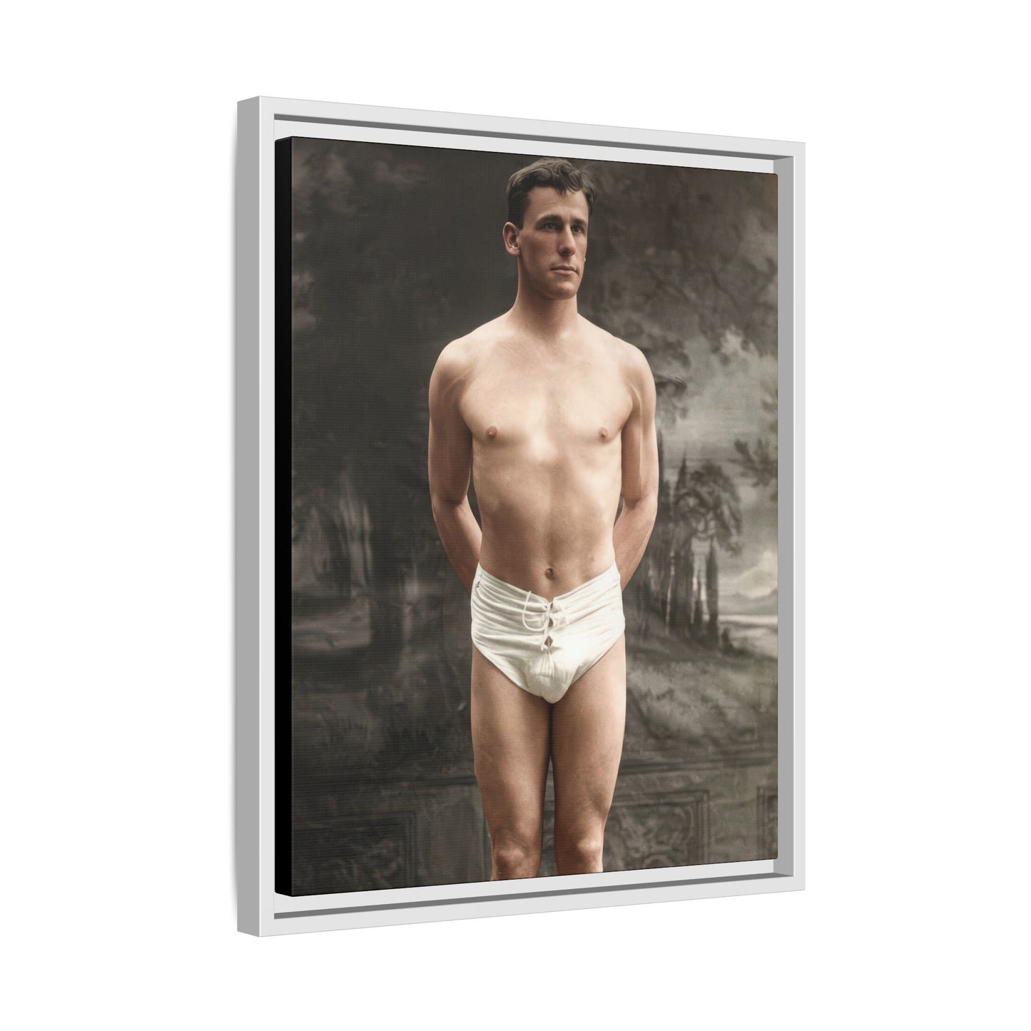 athlétisme 017  | Framed Vintage Photo - Matte Canvas