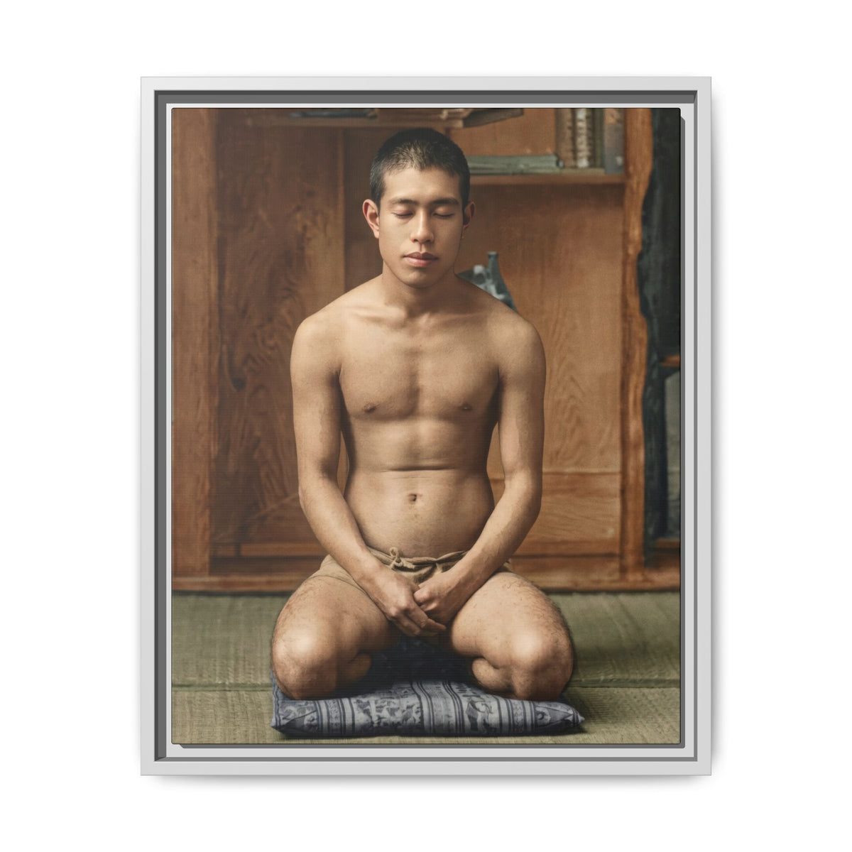 celibataire 025 | Framed Vintage Photo - Matte Canvas