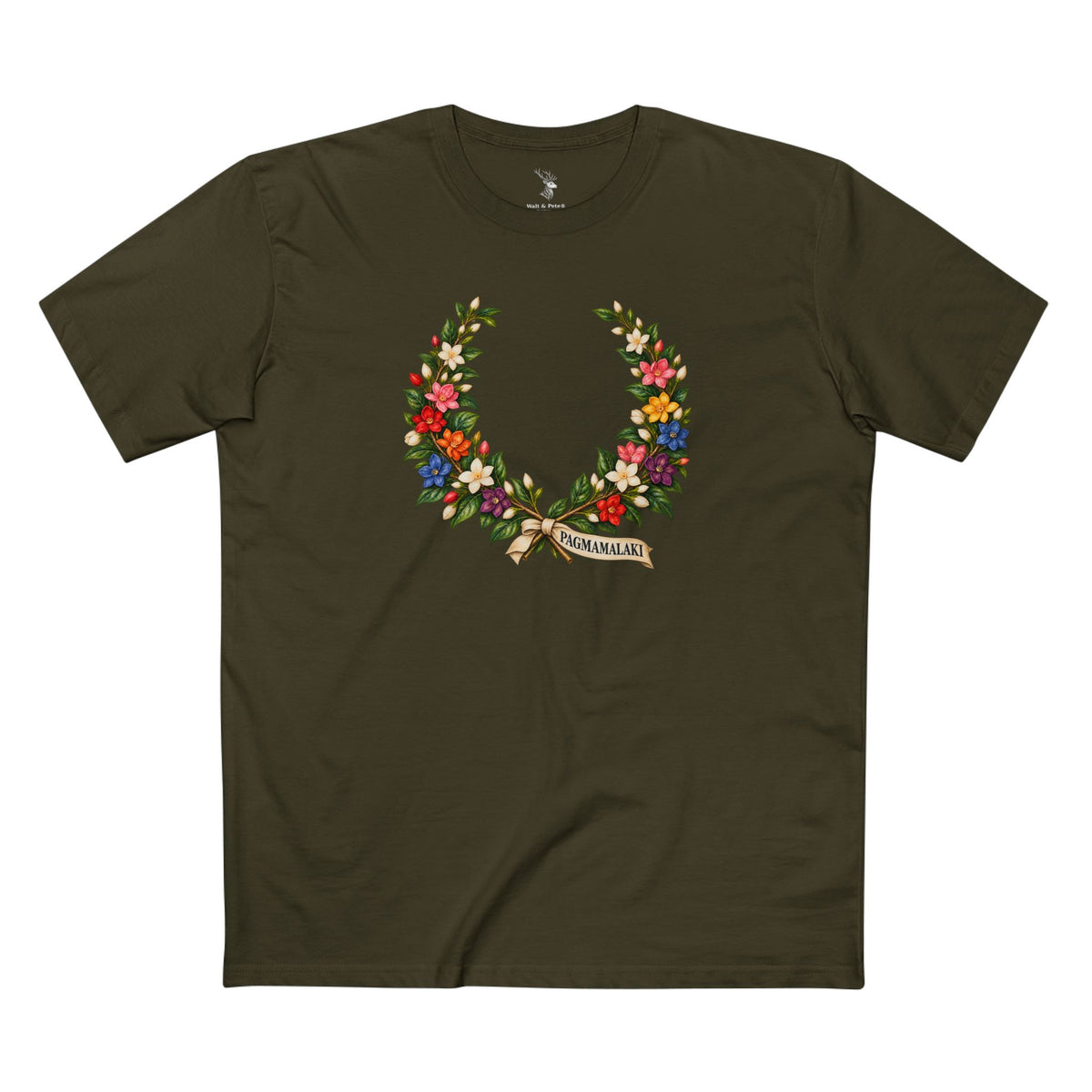 Pagmamalaki Philippine Sampaguita Laurel Wreath Pride T-Shirt