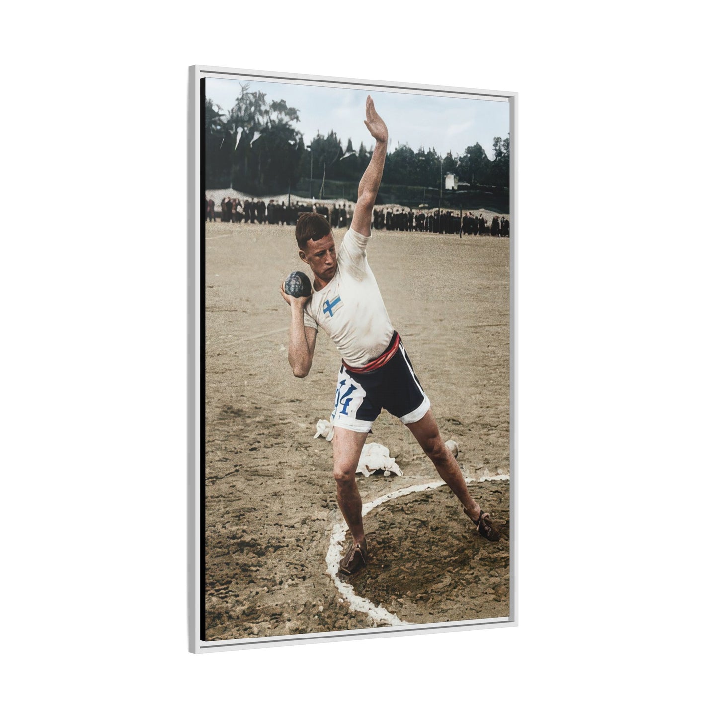 athlétisme 037 | Framed Vintage Photo - Matte Canvas