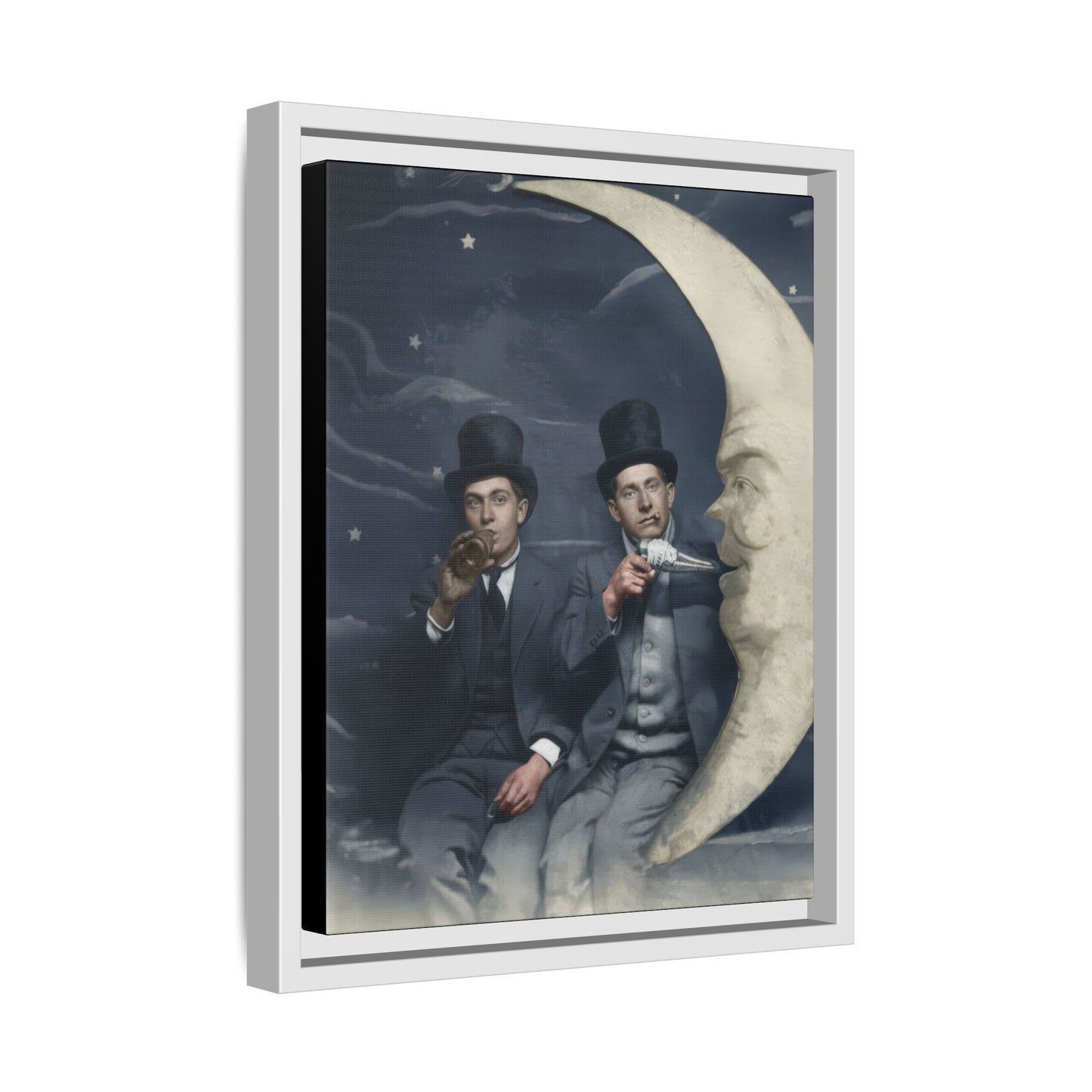 paire 043 | Framed Vintage Photo - Matte Canvas