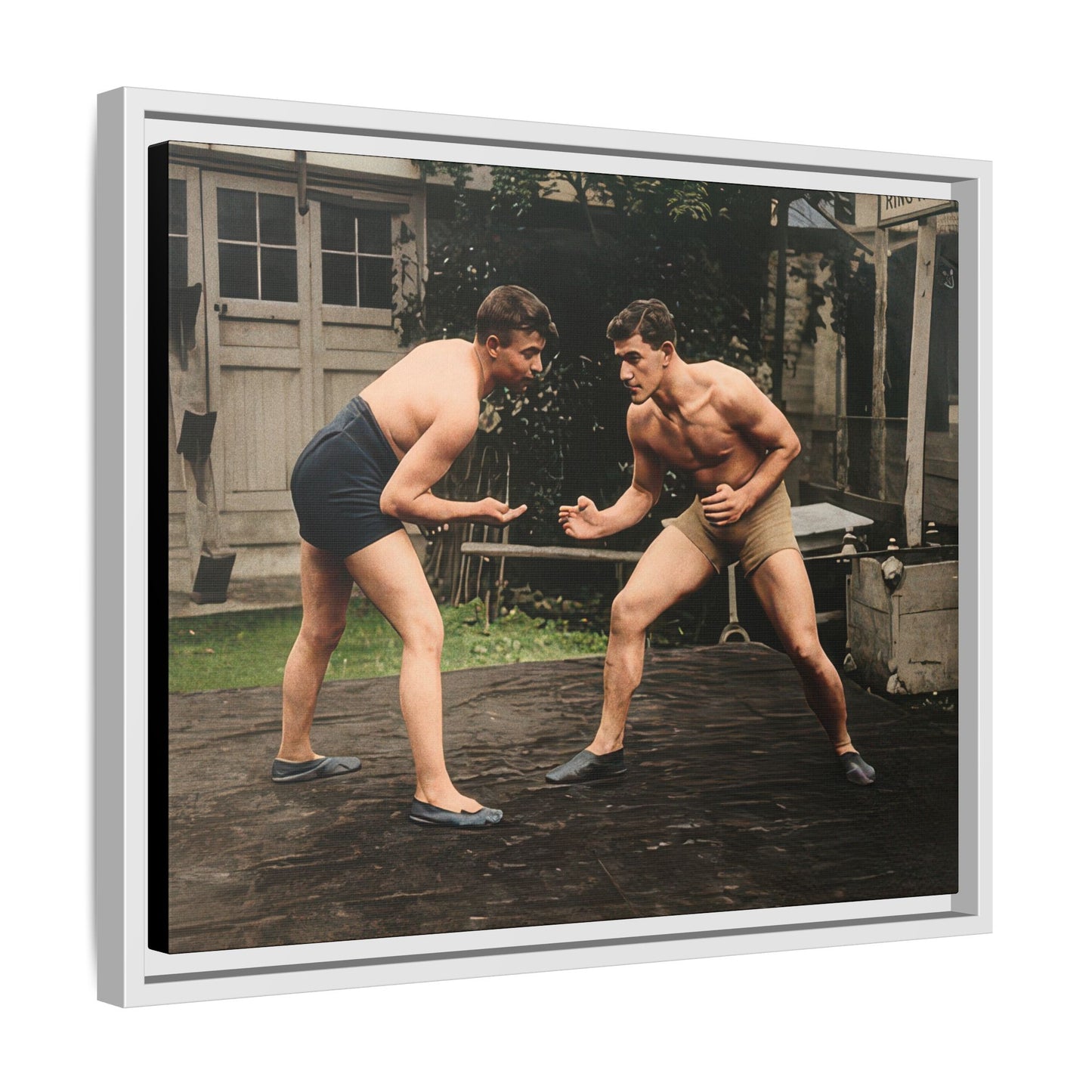 athlétisme 033 | Framed Vintage Photo - Matte Canvas