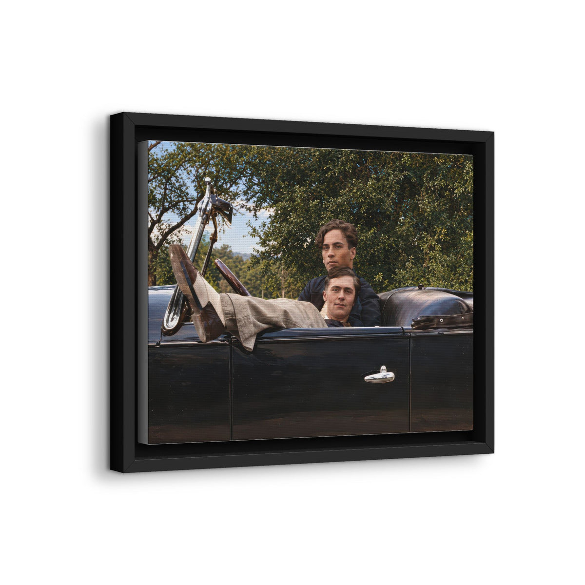 paire 164 | Framed Vintage Photo - Matte Canvas