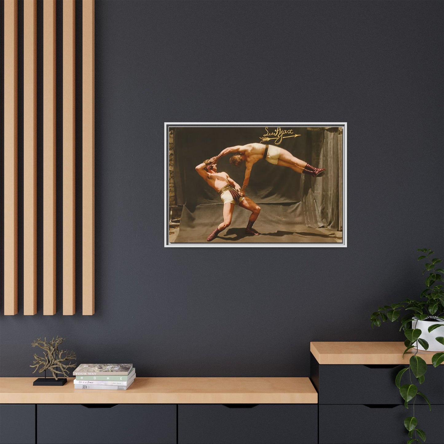 athlétisme 013 | Framed Vintage Photo - Matte Canvas