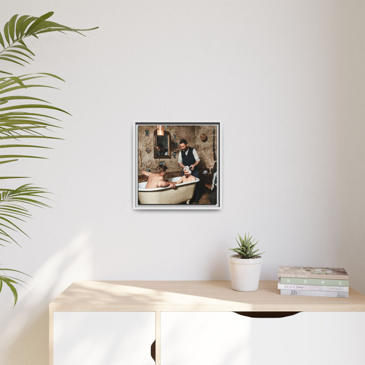 hommes 031 | Framed Vintage Photo - Matte Canvas2