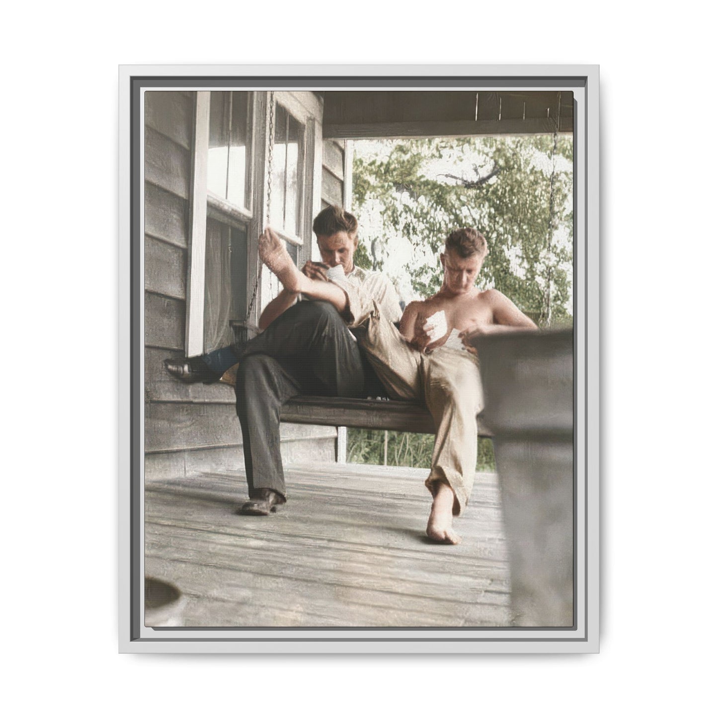 paire 051 | Framed Vintage Photo - Matte Canvas