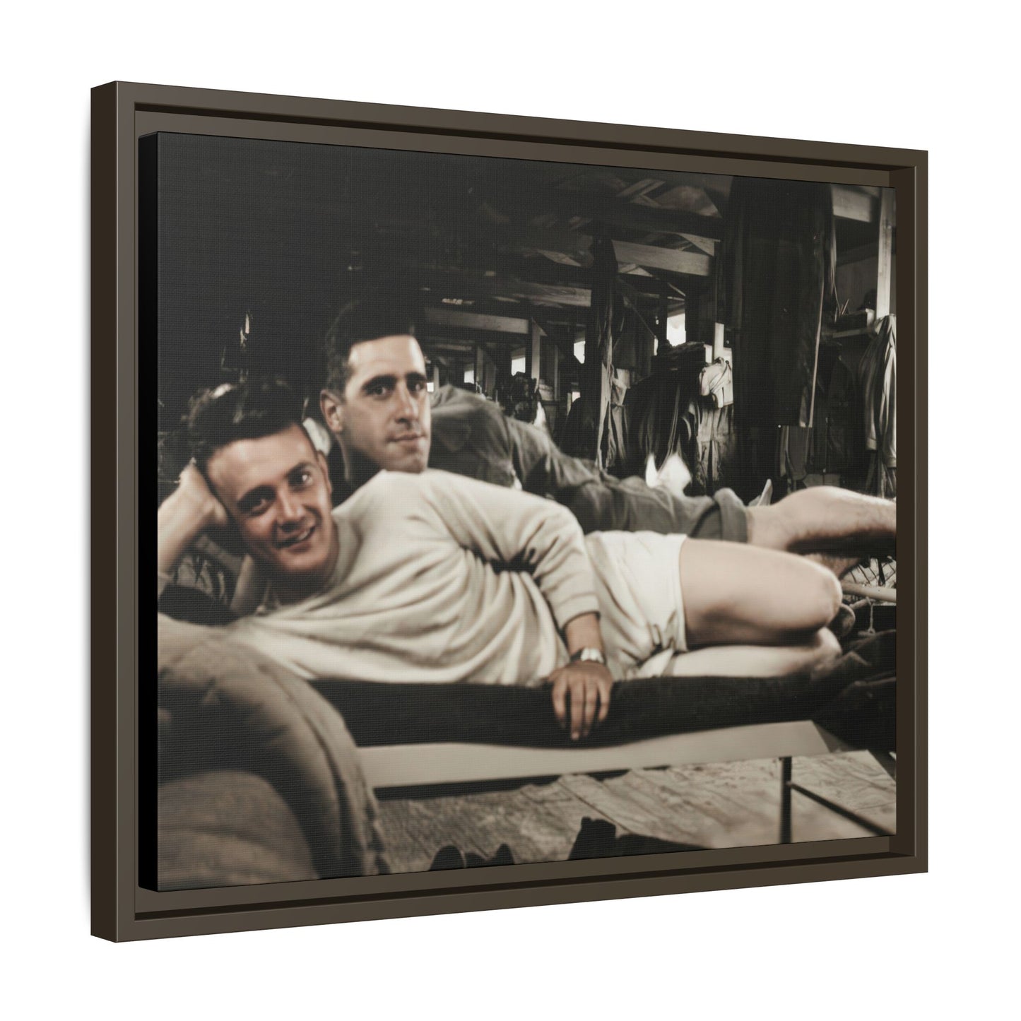 paire 060 | Framed Vintage Photo - Matte Canvas