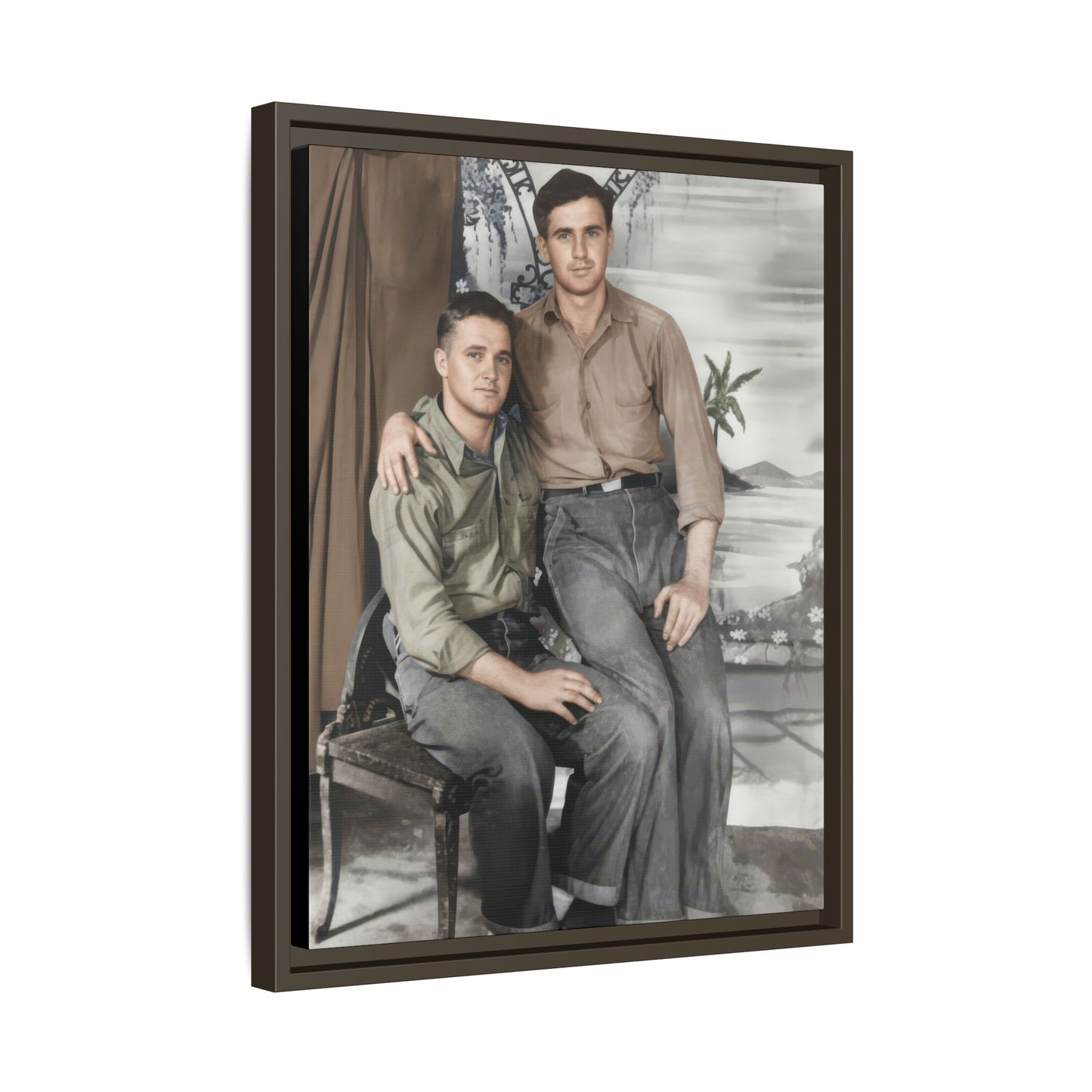 paire 090 | Framed Vintage Photo - Matte Canvas