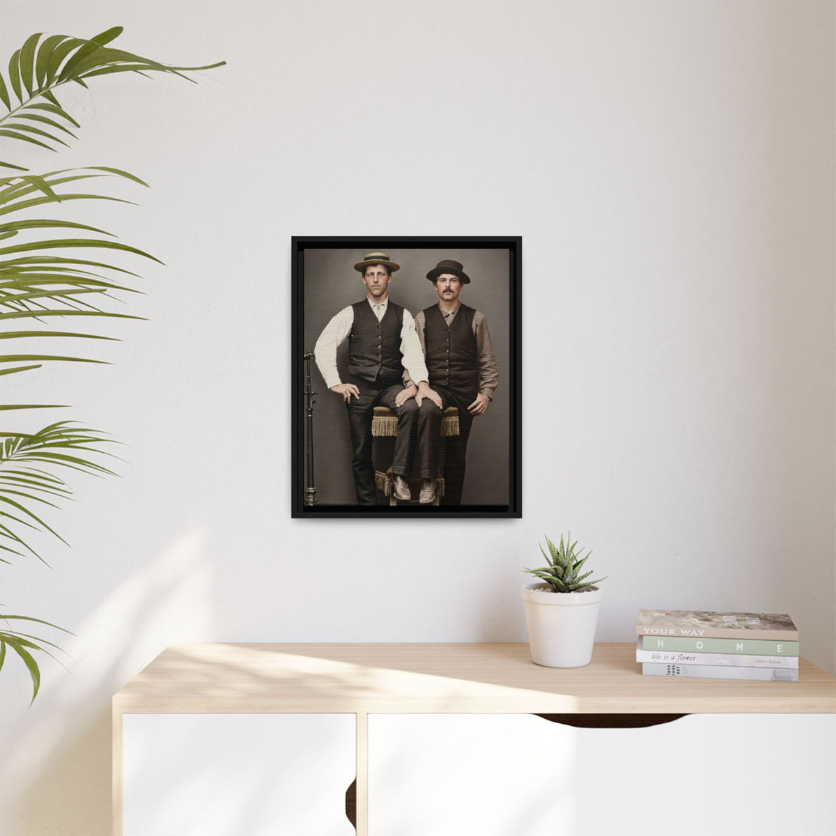 paire 163 | Framed Vintage Photo - Matte Canvas