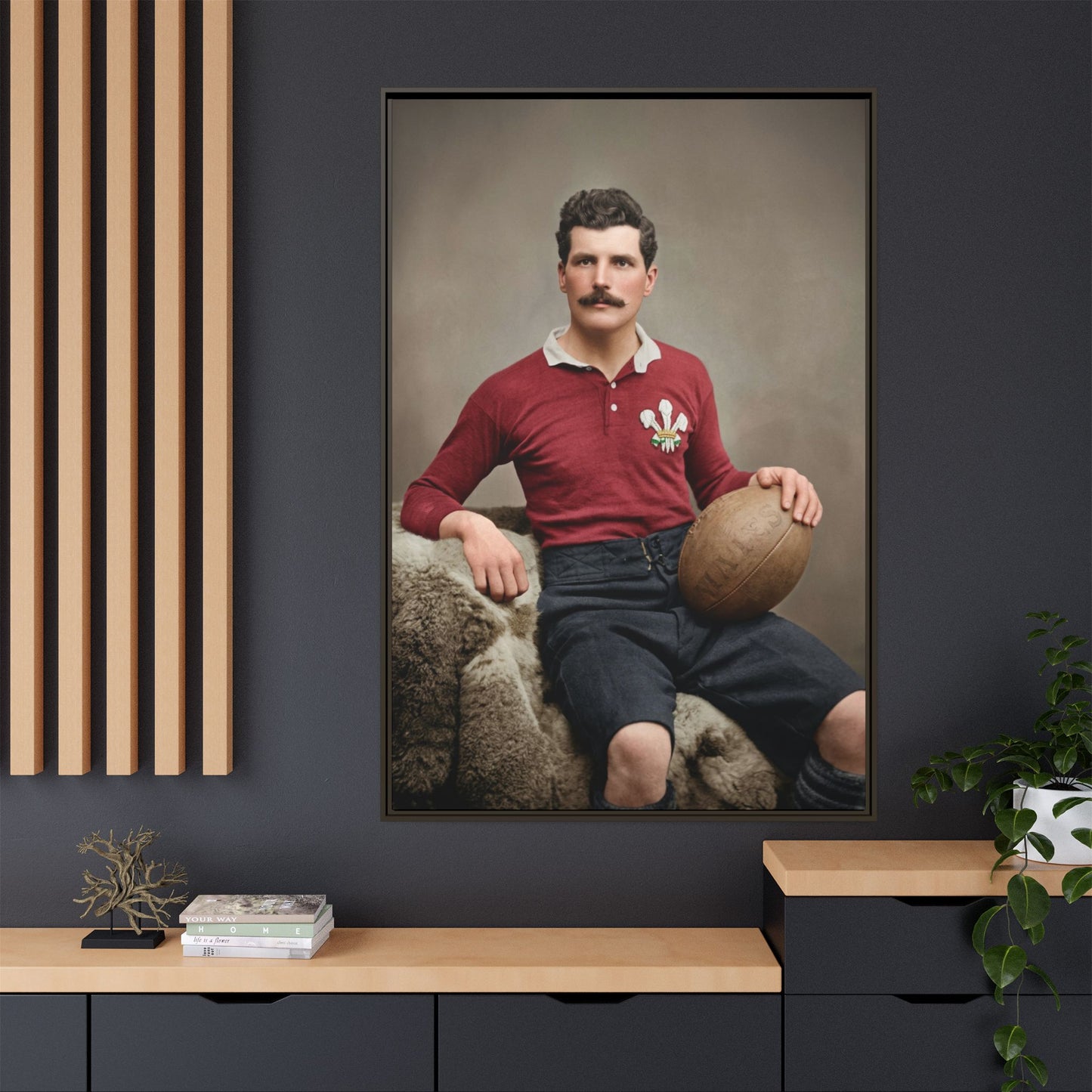 athlétisme 022 | Framed Vintage Photo - Matte Canvas