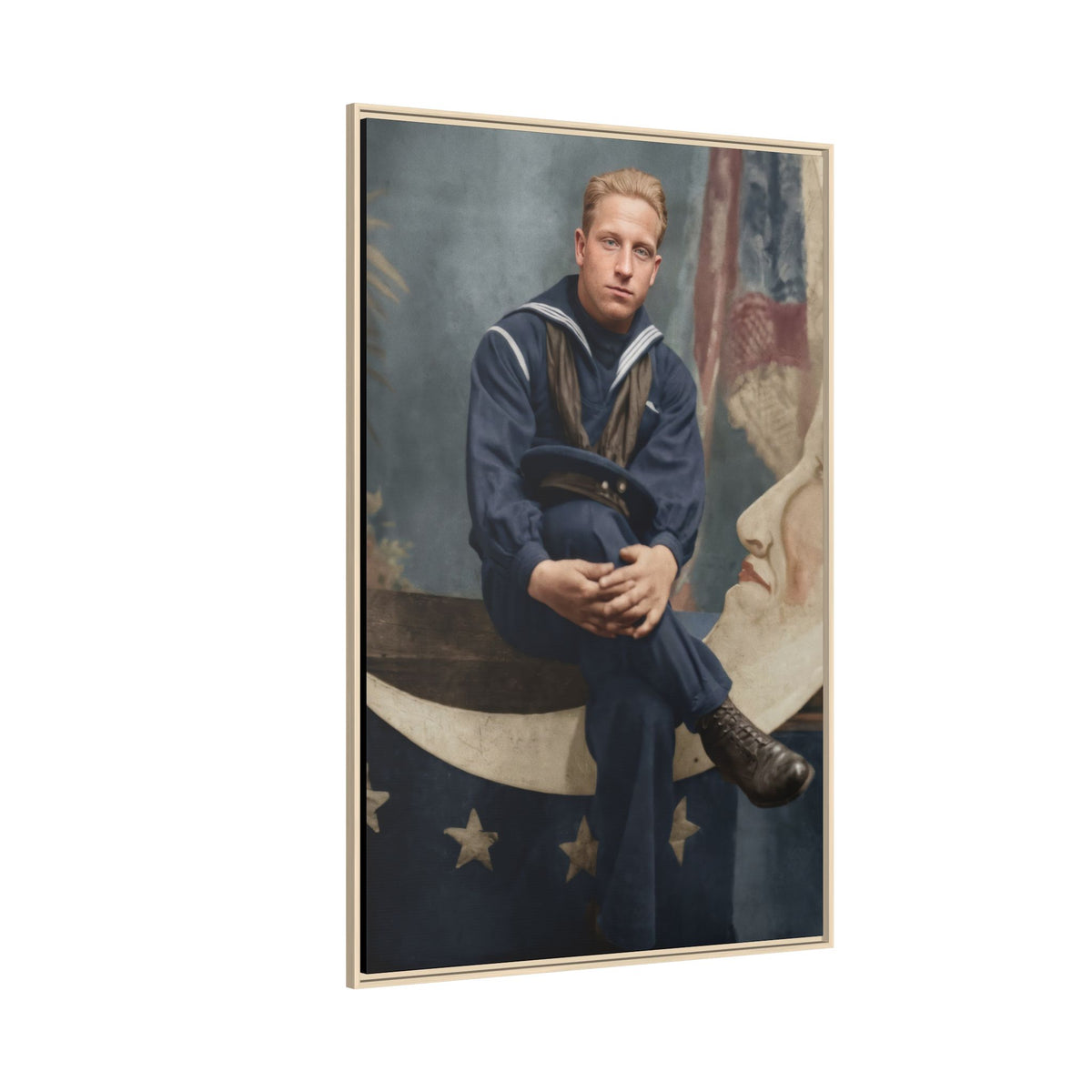 celibataire 016 | Framed Vintage Photo - Matte Canvas