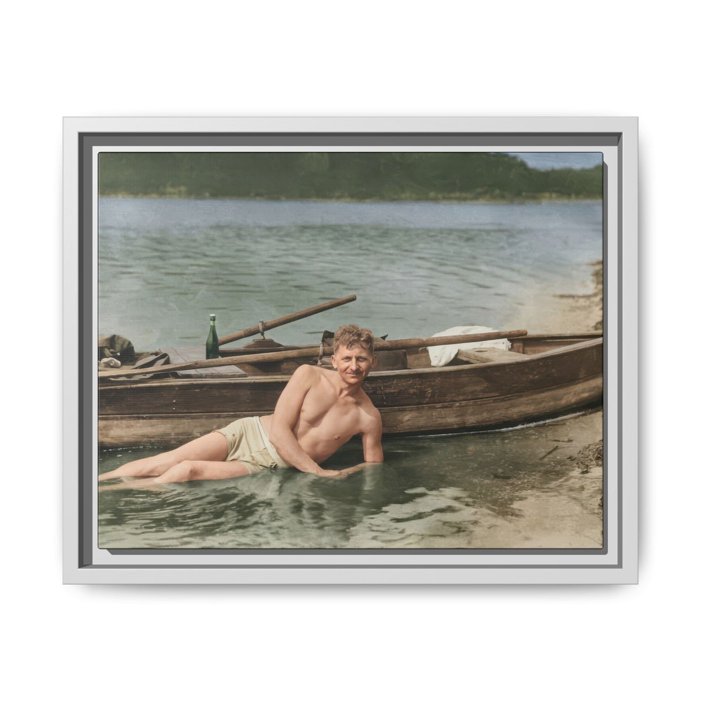 nager 013 | Framed Vintage Photo - Matte Canvas