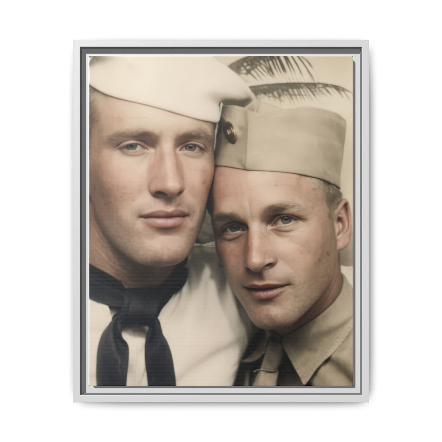 paire 042 | Framed Vintage Photo - Matte Canvas