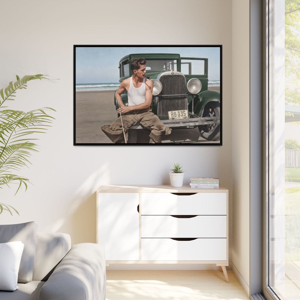 celibataire 008 | Framed Vintage Photo - Matte Canvas