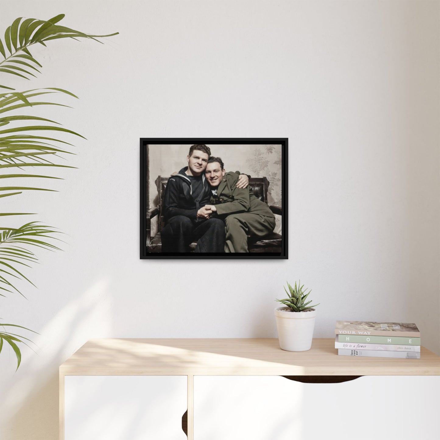 paire 087 | Framed Vintage Photo - Matte Canvas