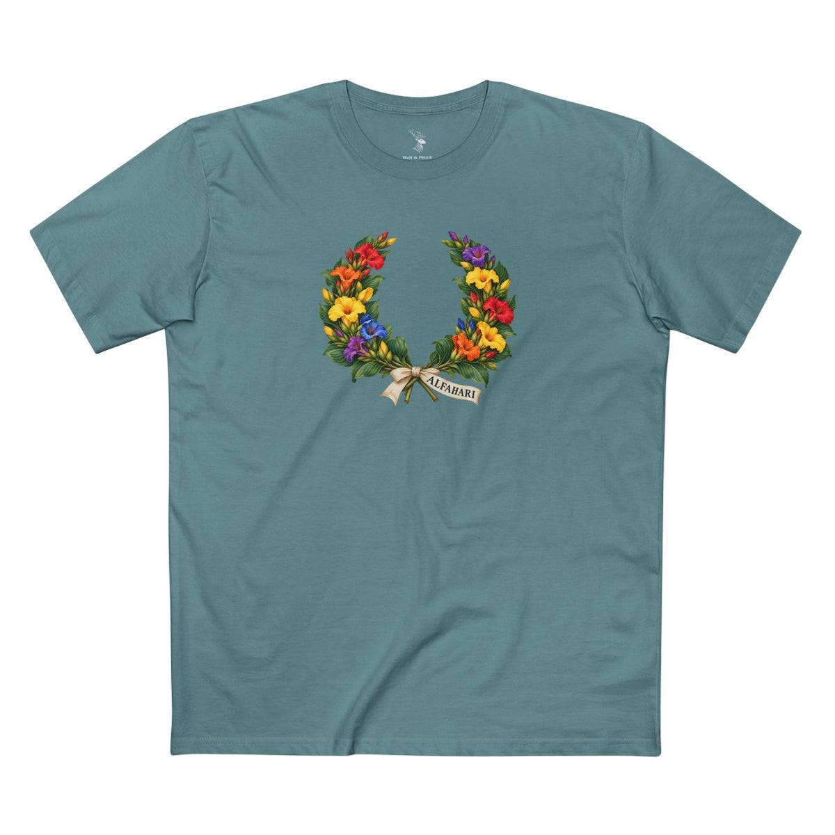 Nigerian Costus Alfahari Pride T-Shirt | Hausa Laurel Wreath Tee