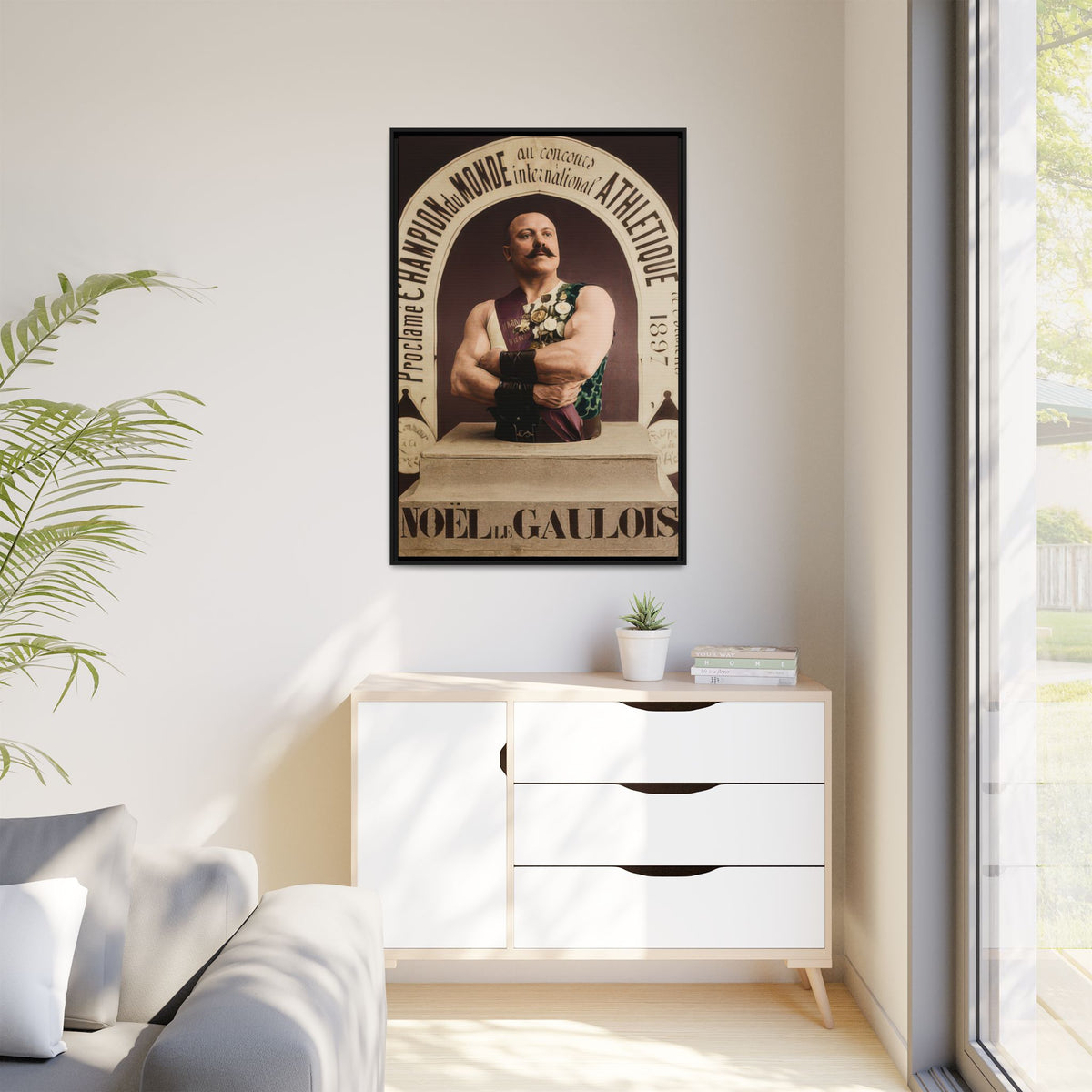 athlétisme 045 | Framed Vintage Photo - Matte Canvas