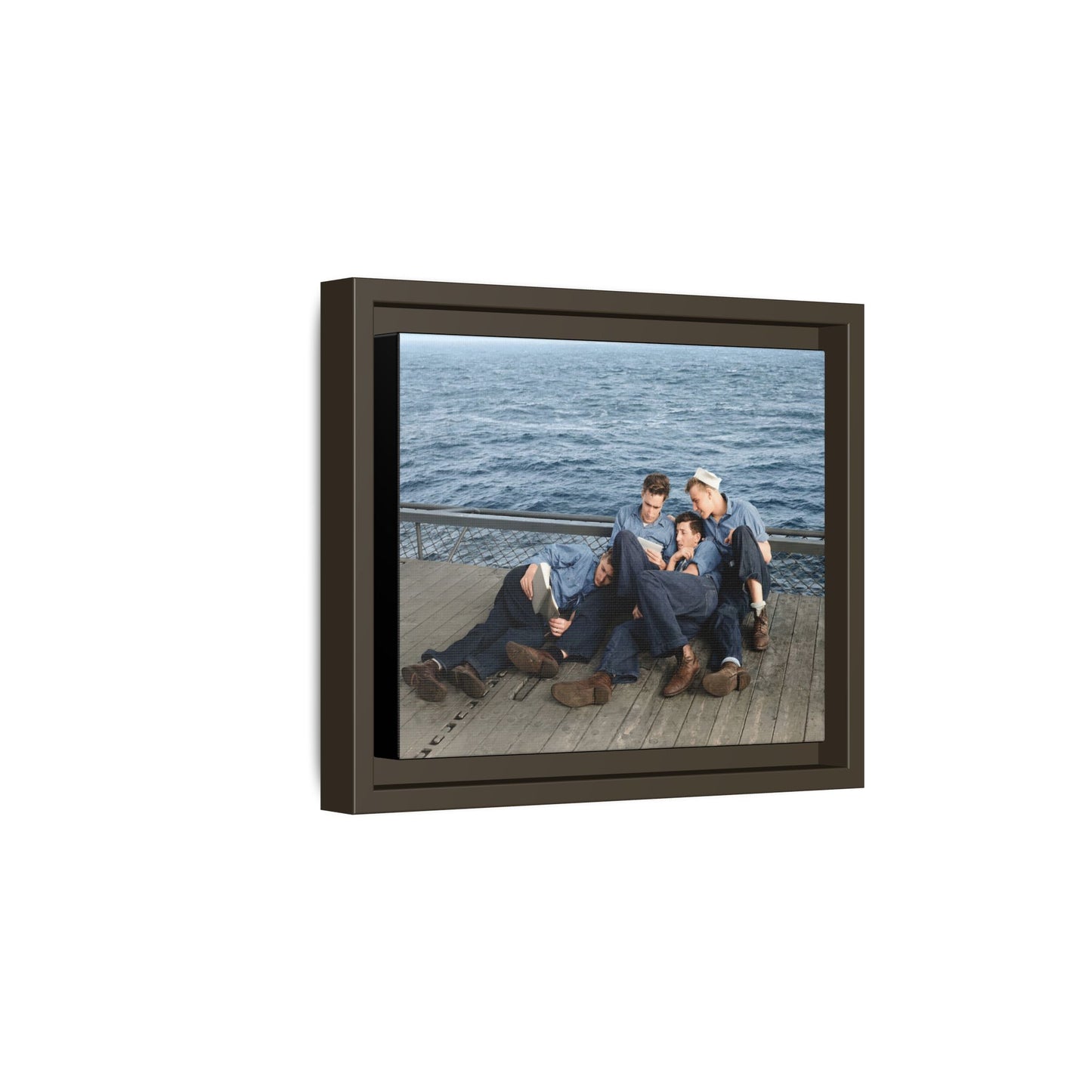 hommes 025 | Framed Vintage Photo - Matte Canvas