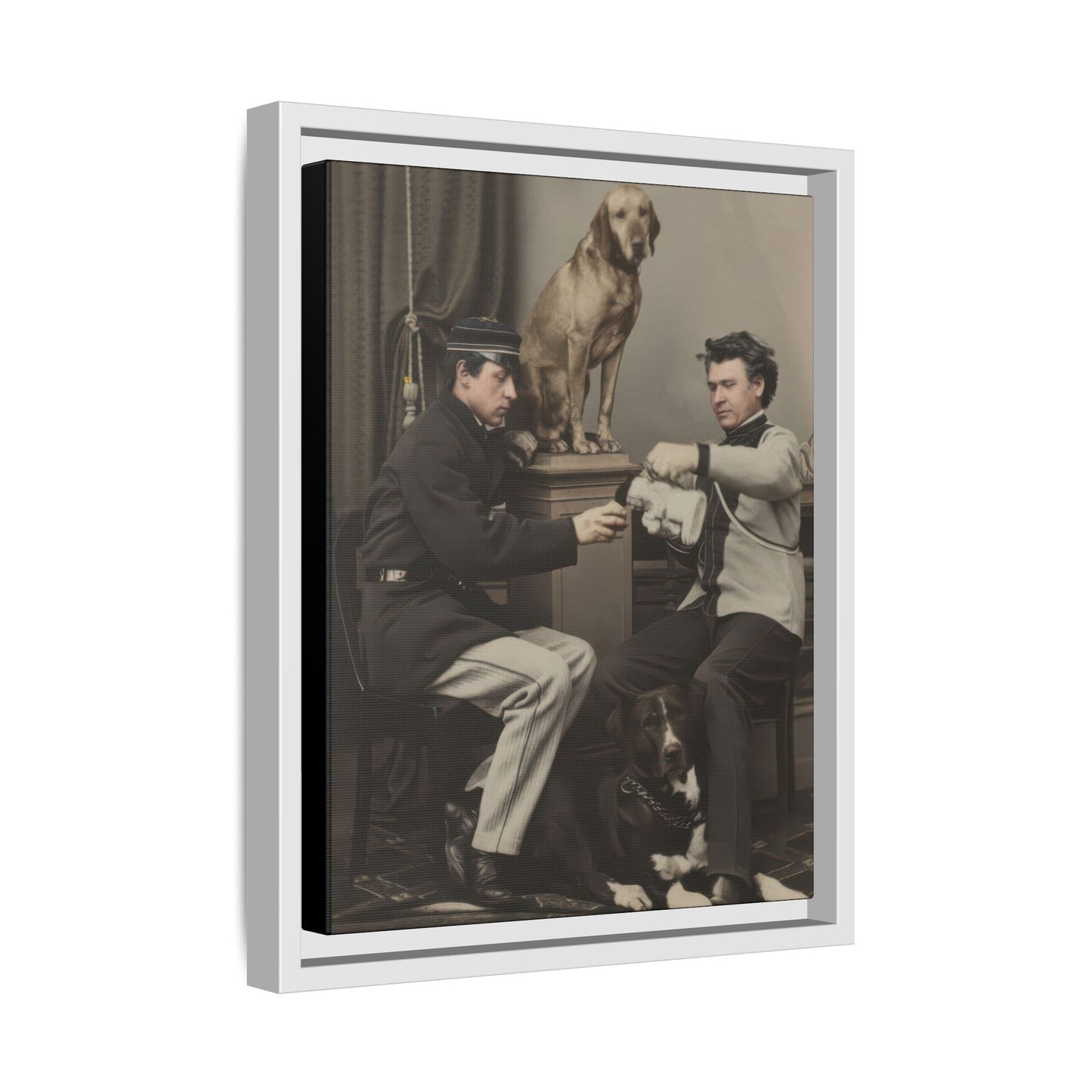 paire 119 | Framed Vintage Photo - Matte Canvas